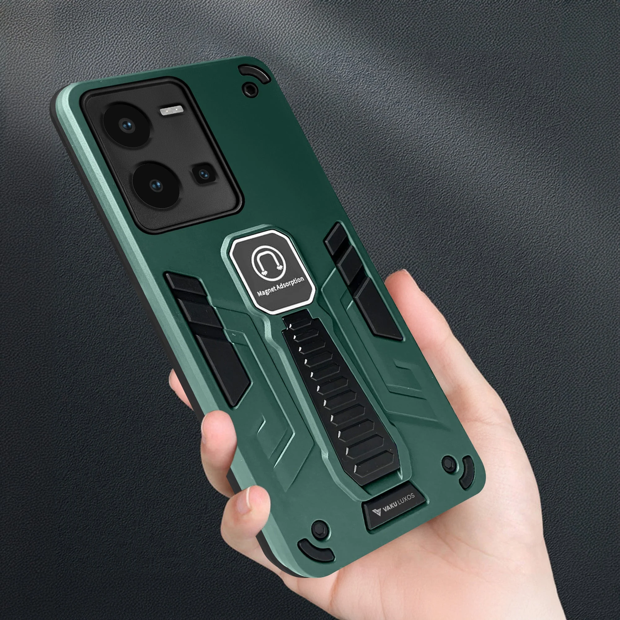 Vaku ® Vivo V25 5G Valor Military Grade Shockproof Back Cover - Image 6