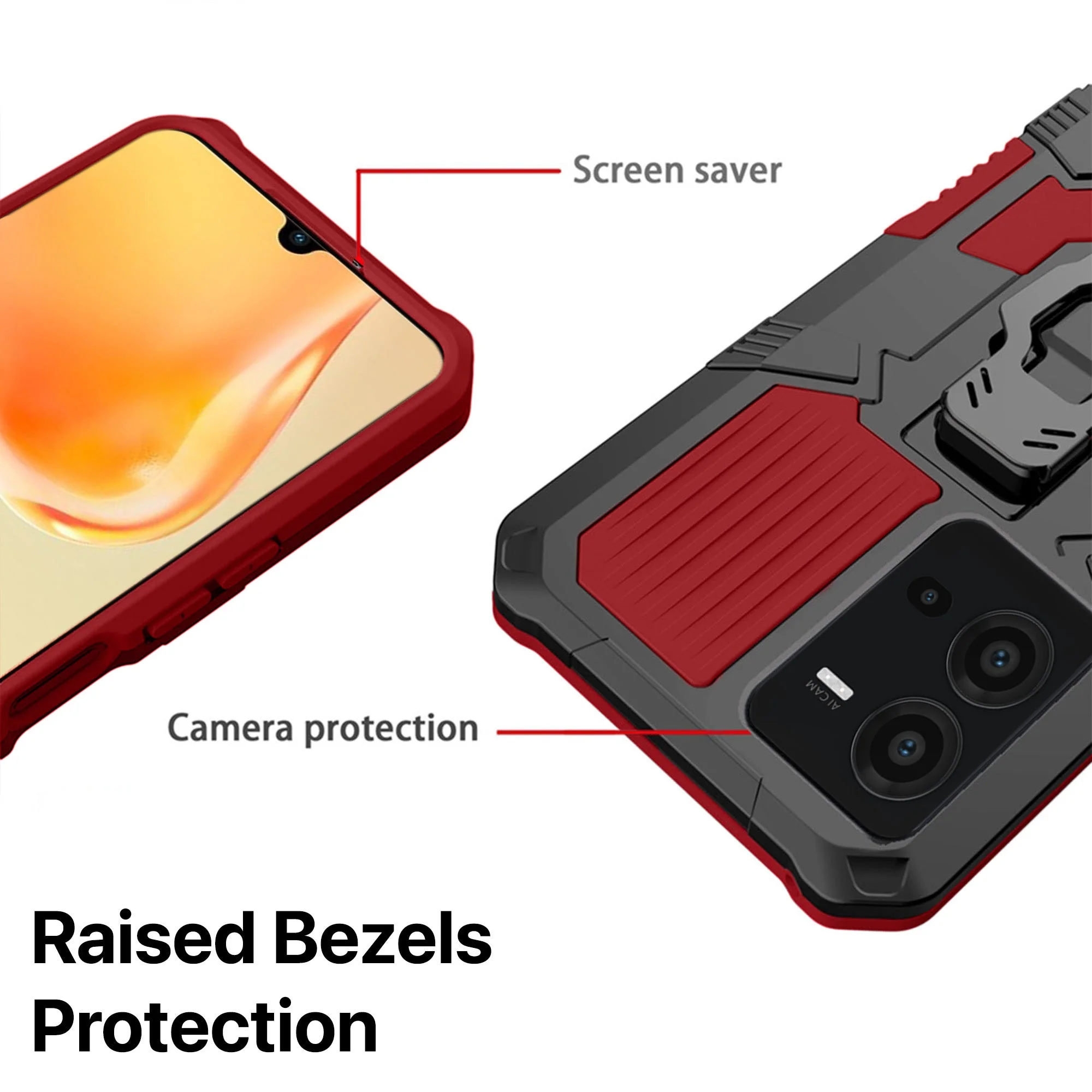 Vaku ® Vivo V25 5G Vanguard Military Grade Back Cover - Image 10