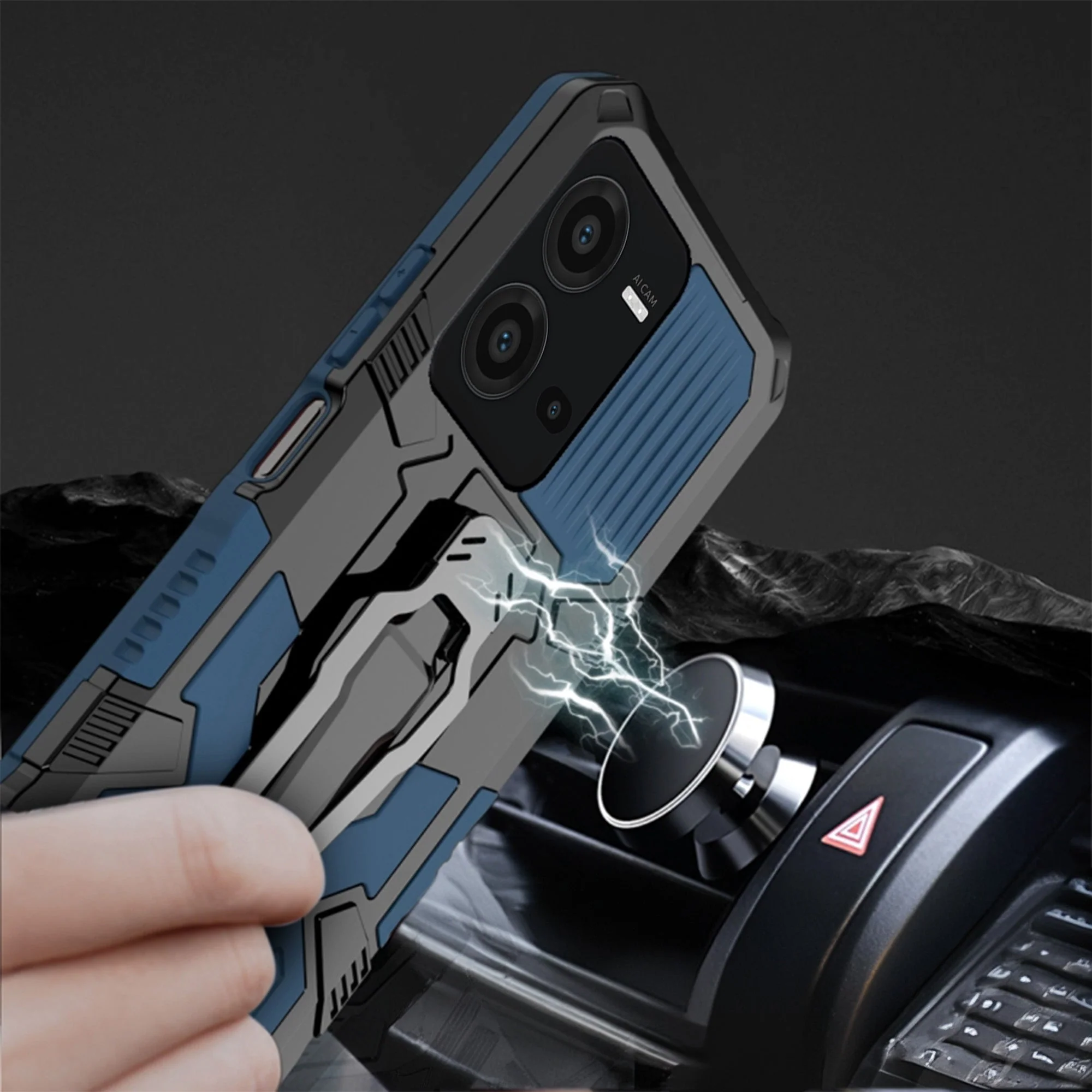 Vaku ® Vivo V25 5G Vanguard Military Grade Back Cover - Image 13