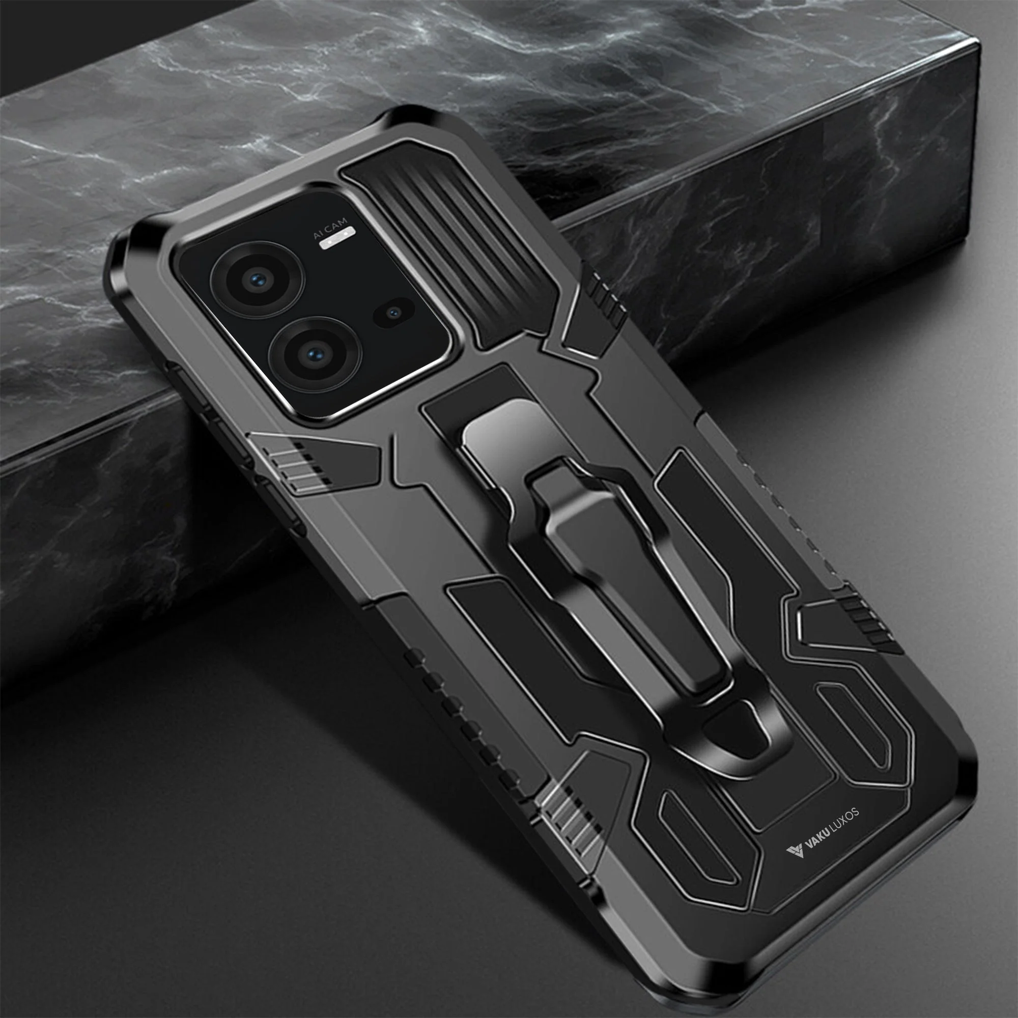 Vaku ® Vivo V25 5G Vanguard Military Grade Back Cover - Image 5
