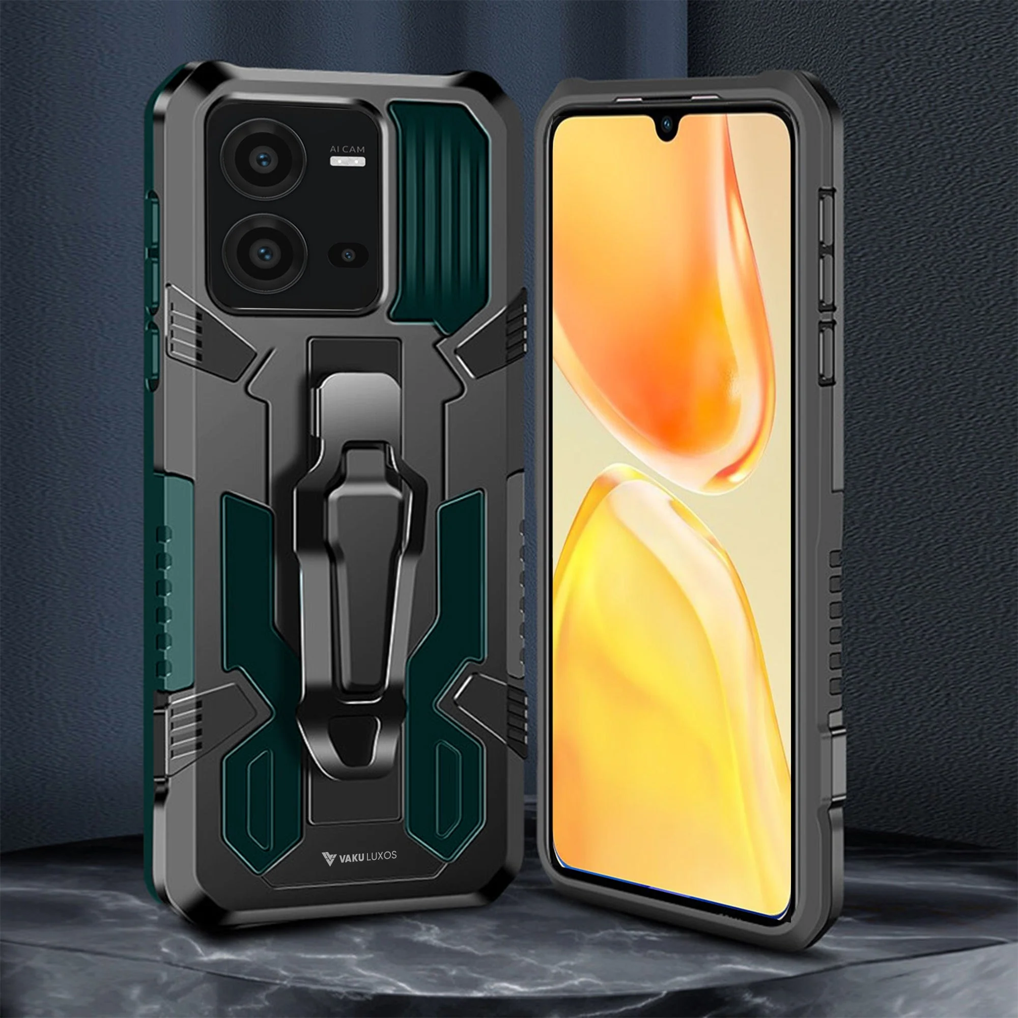 Vaku ® Vivo V25 5G Vanguard Military Grade Back Cover - Image 7