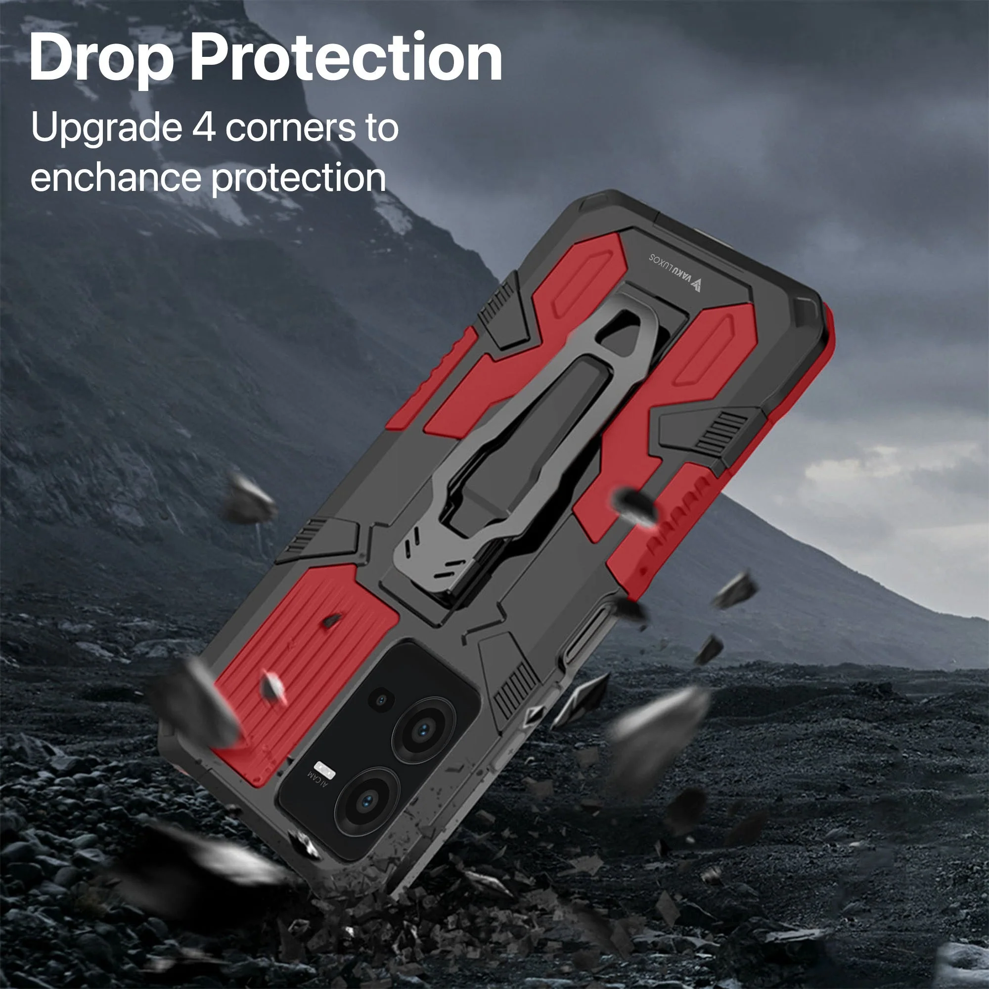 Vaku ® Vivo V25 5G Vanguard Military Grade Back Cover - Image 9