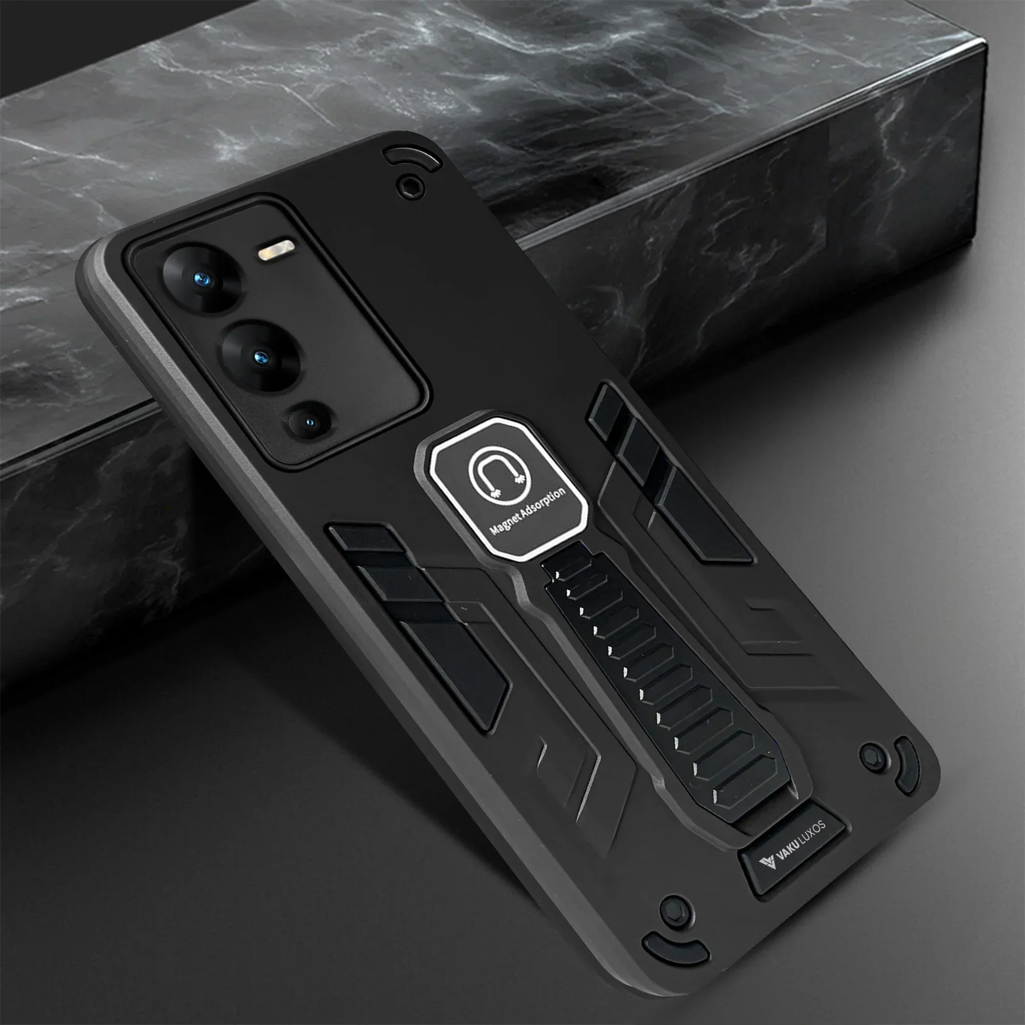 Vaku ® Vivo V25 Pro Valor Military Grade Shockproof Back Cover - Image 10