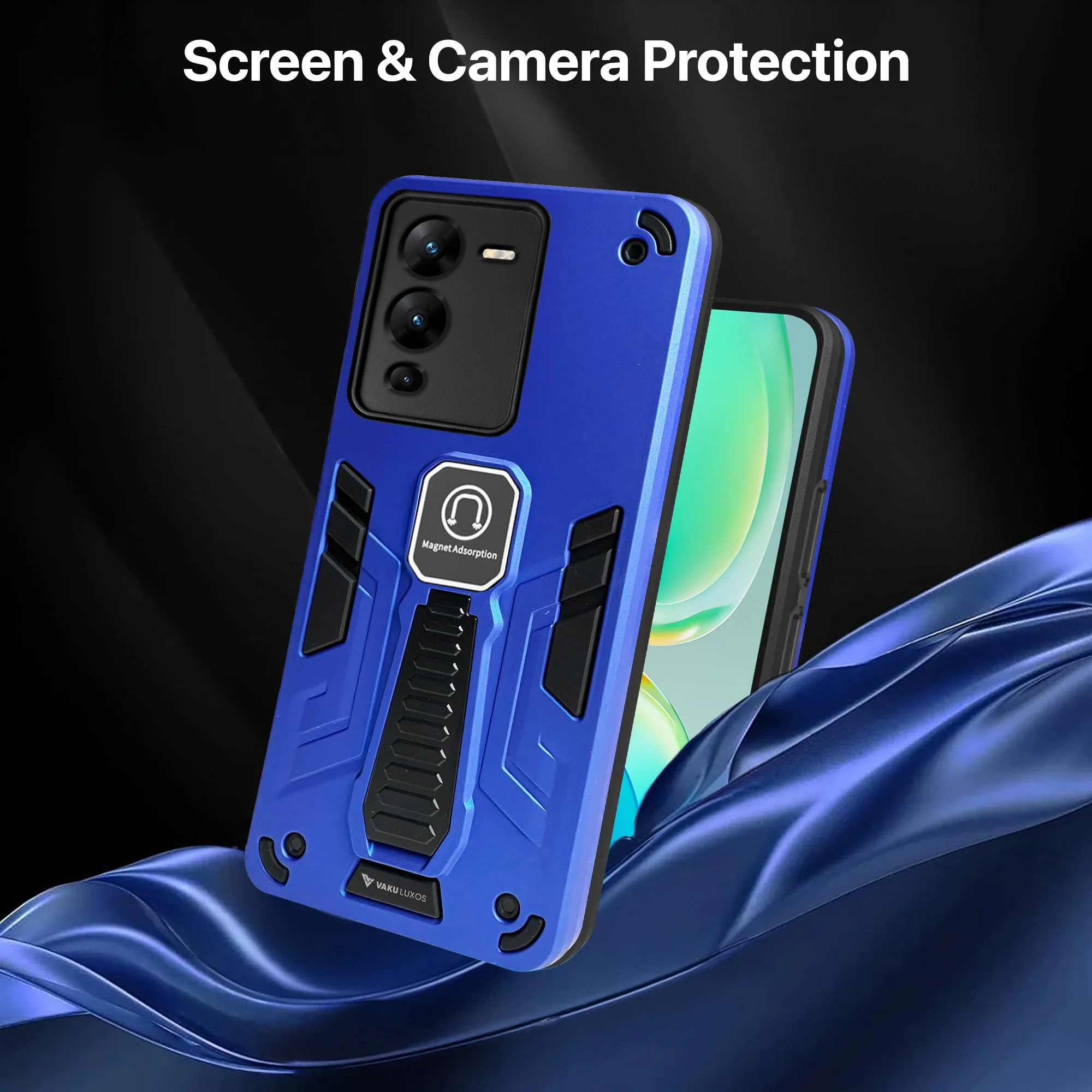 Vaku ® Vivo V25 Pro Valor Military Grade Shockproof Back Cover - Image 13