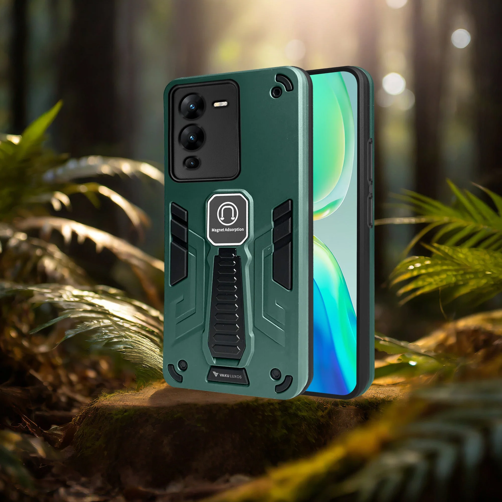 Vaku ® Vivo V25 Pro Valor Military Grade Shockproof Back Cover - Image 3