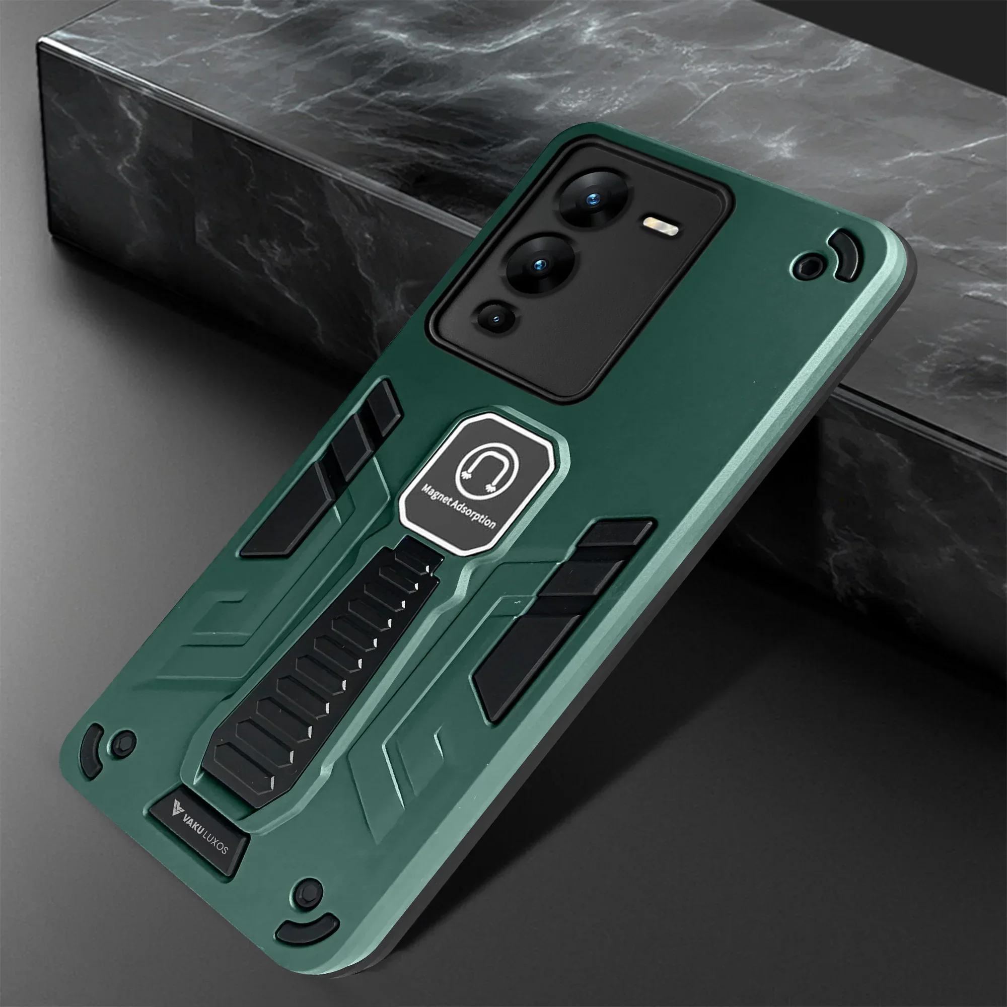 Vaku ® Vivo V25 Pro Valor Military Grade Shockproof Back Cover - Image 6