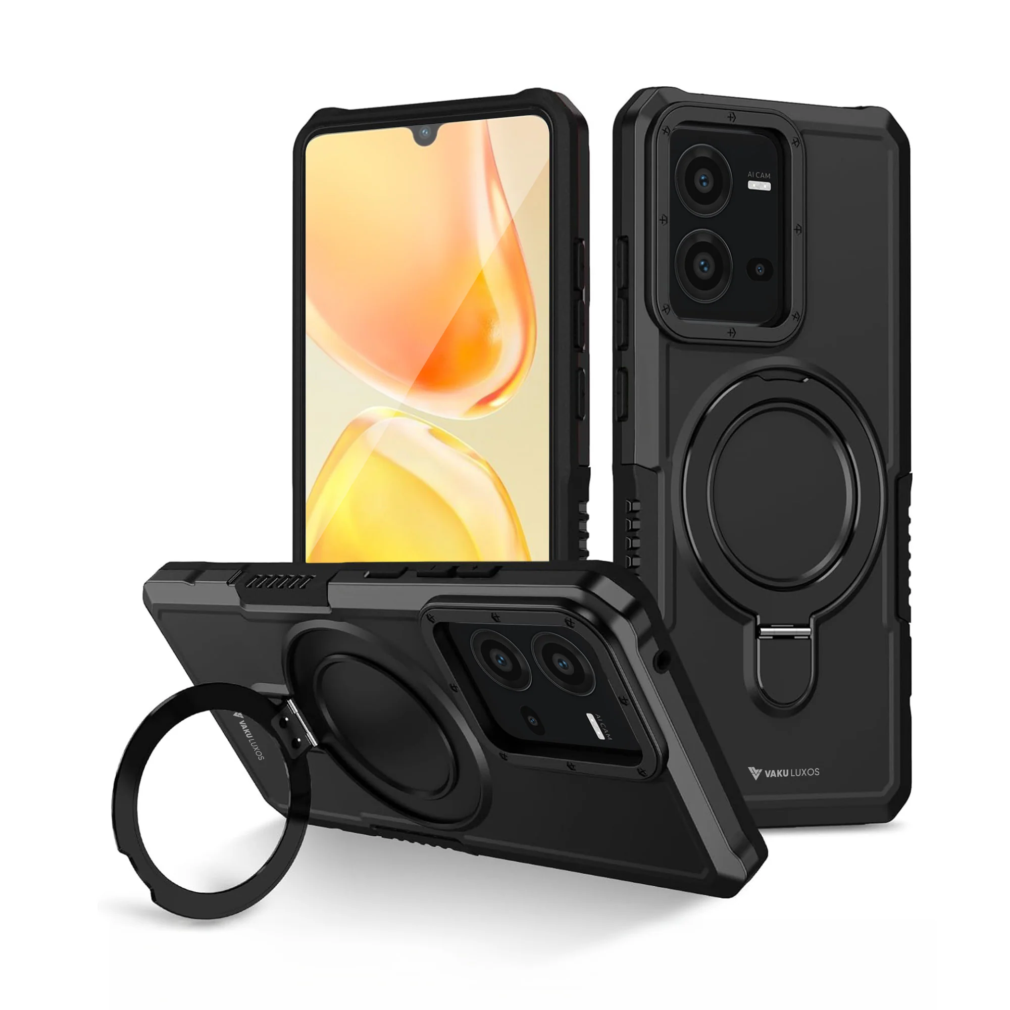 Vaku ® Vivo V25e Astor Military Grade Armor Protective Back cover