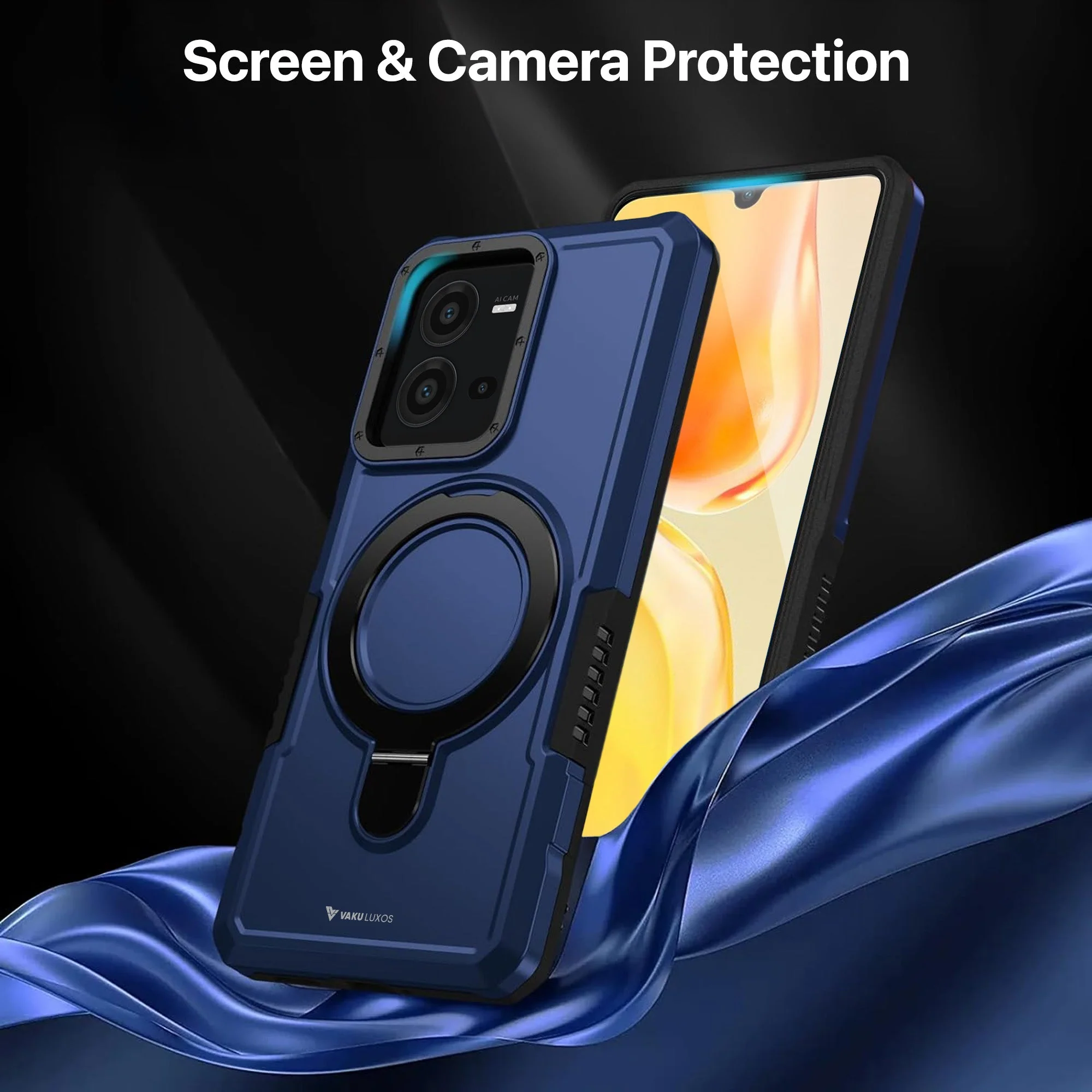 Vaku ® Vivo V25e Astor Military Grade Armor Protective Back cover - Image 3