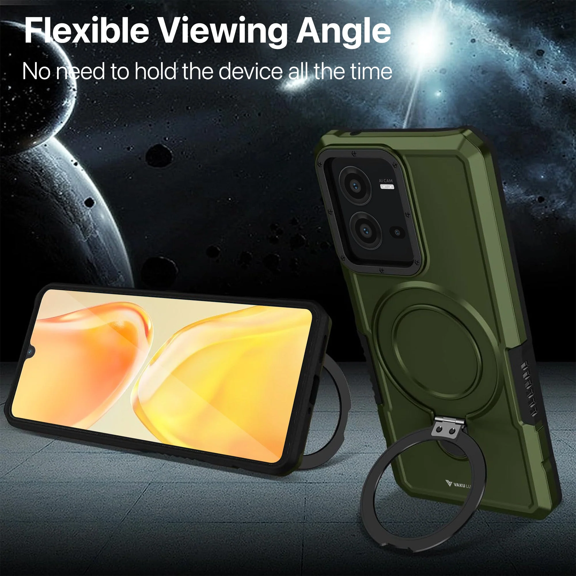 Vaku ® Vivo V25e Astor Military Grade Armor Protective Back cover - Image 9