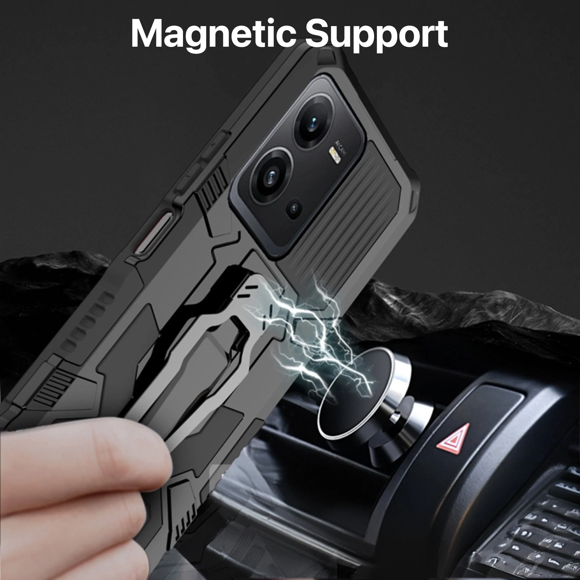 Vaku ® Vivo V25e Vanguard Military Grade Back Cover - Image 3