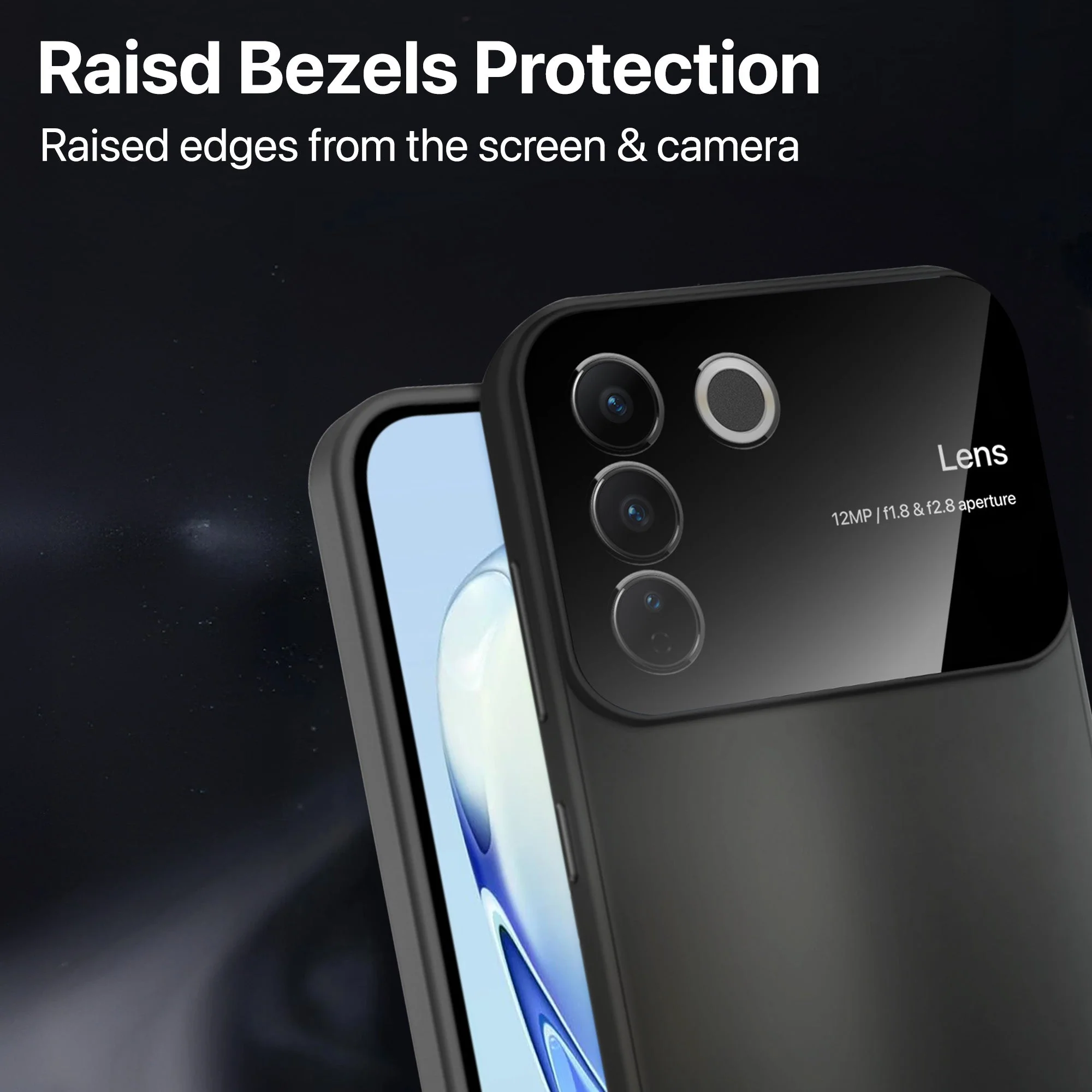 Vaku ® Vivo V27 5G Glazed Polarized Camera Lens Protector Back Cover - Image 13
