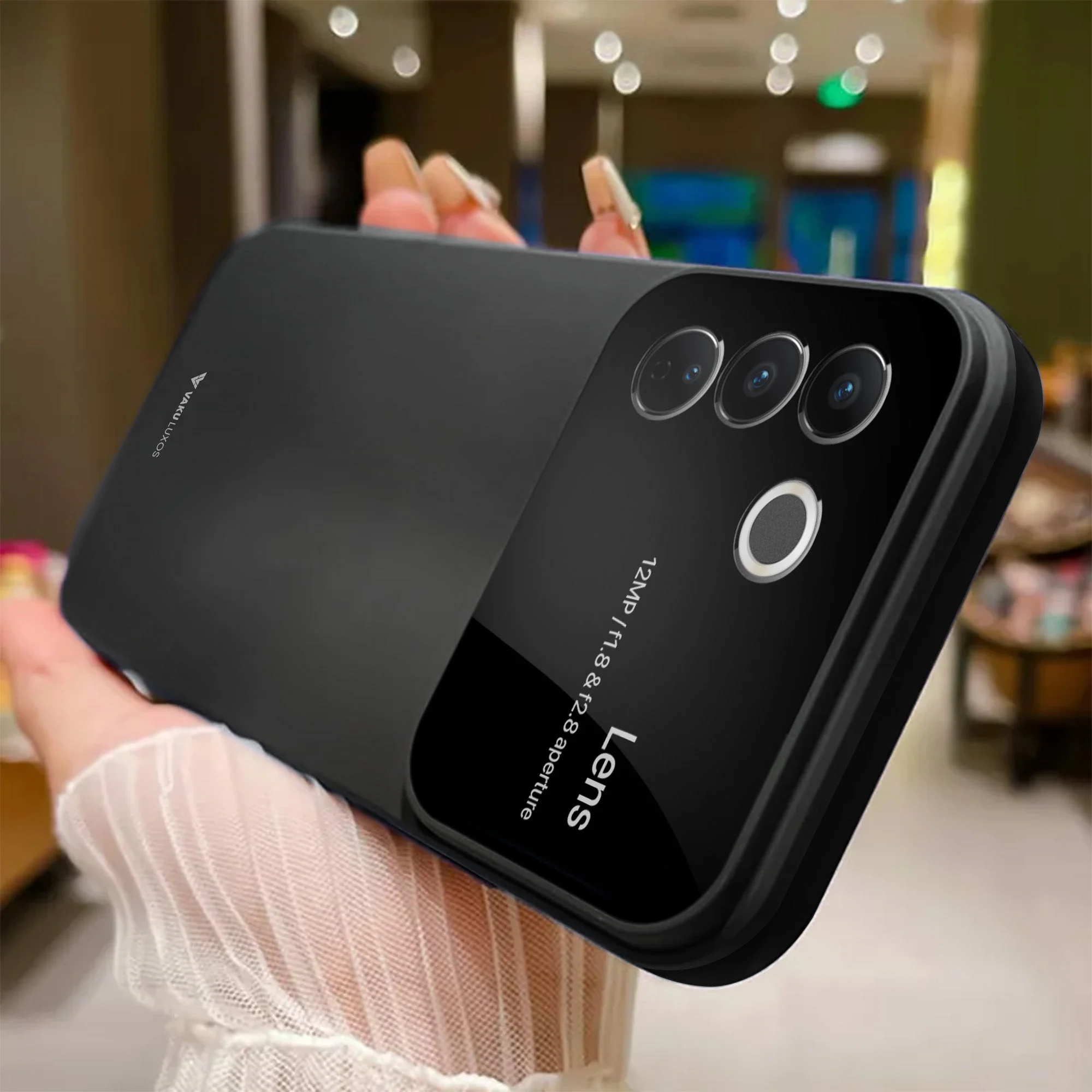 Vaku ® Vivo V27 5G Glazed Polarized Camera Lens Protector Back Cover - Image 14