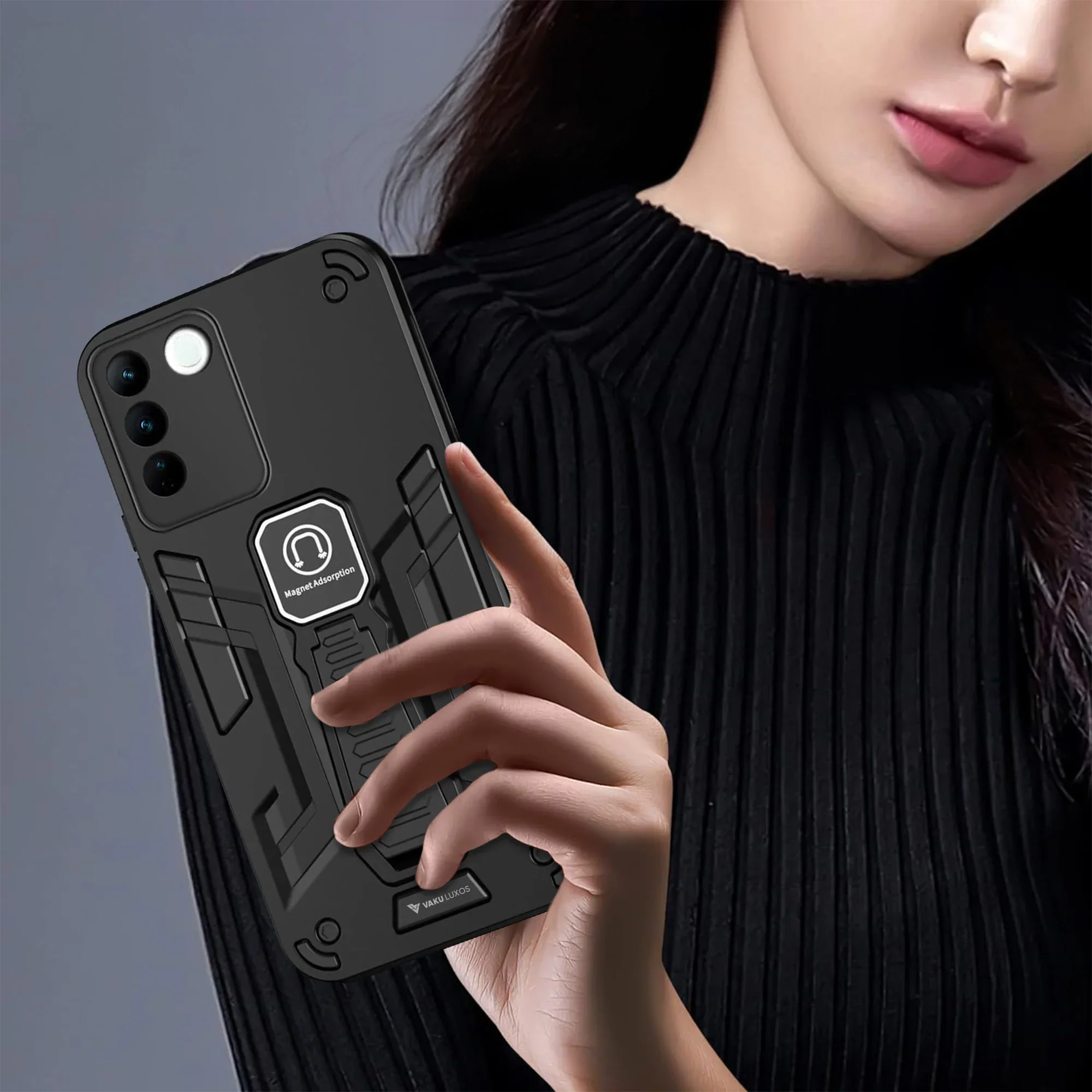 Vaku ® Vivo V27 5G Valor Military Grade Shockproof Back Cover - Image 10