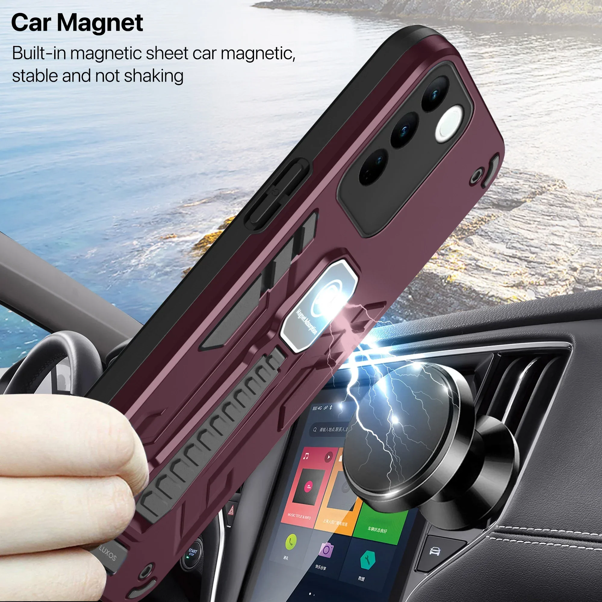 Vaku ® Vivo V27 5G Valor Military Grade Shockproof Back Cover - Image 12
