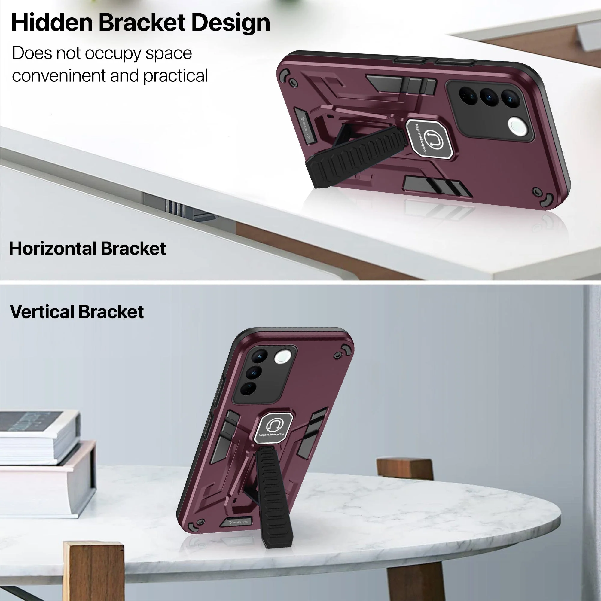 Vaku ® Vivo V27 5G Valor Military Grade Shockproof Back Cover - Image 13