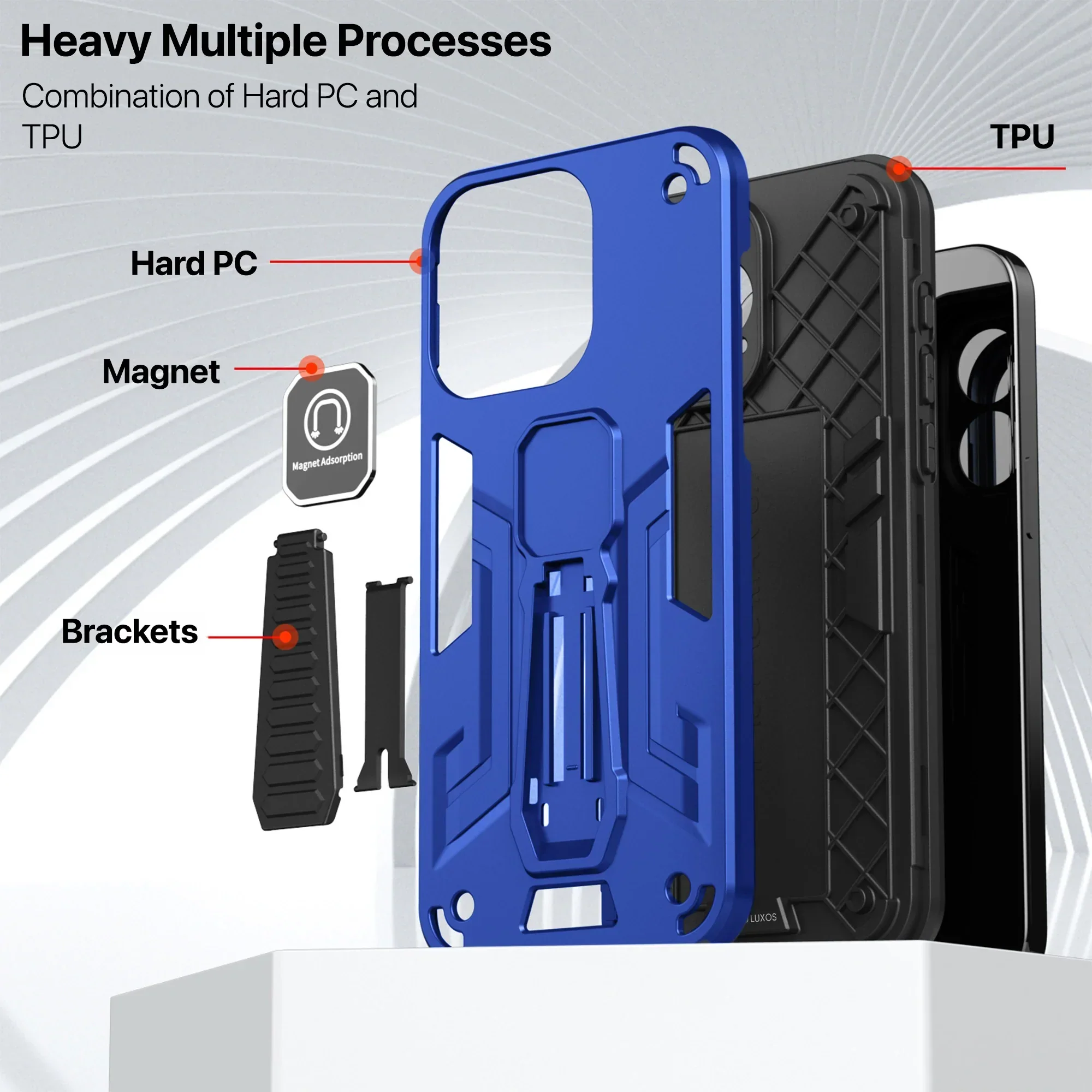 Vaku ® Vivo V27 5G Valor Military Grade Shockproof Back Cover - Image 14