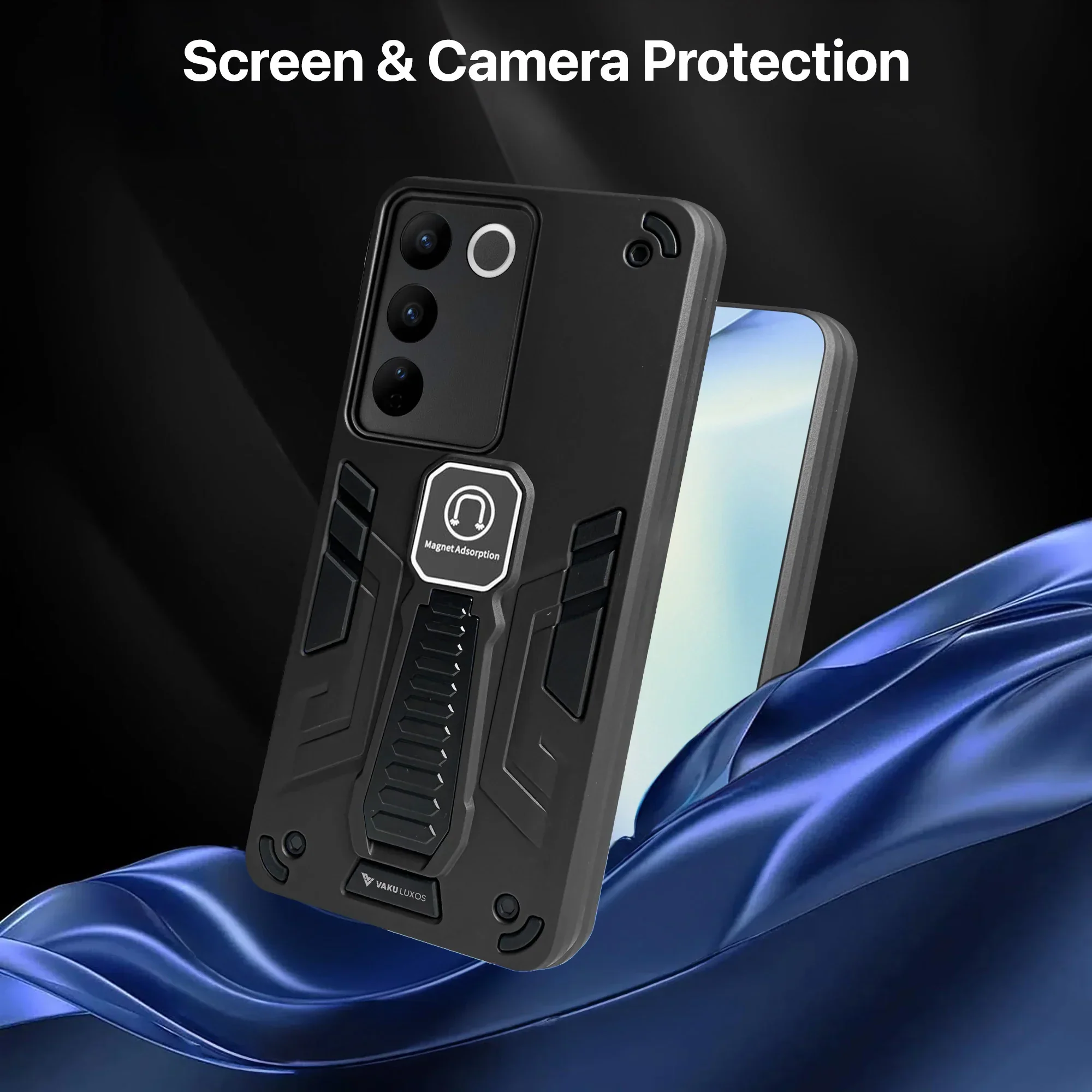 Vaku ® Vivo V27 5G Valor Military Grade Shockproof Back Cover - Image 5