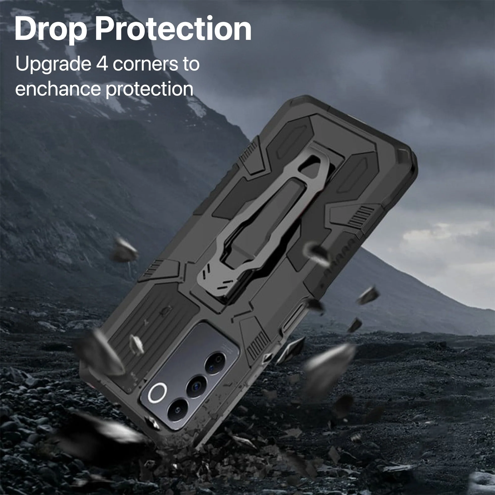 Vaku ® Vivo V27 5G Vanguard Military Grade Back Cover - Image 14