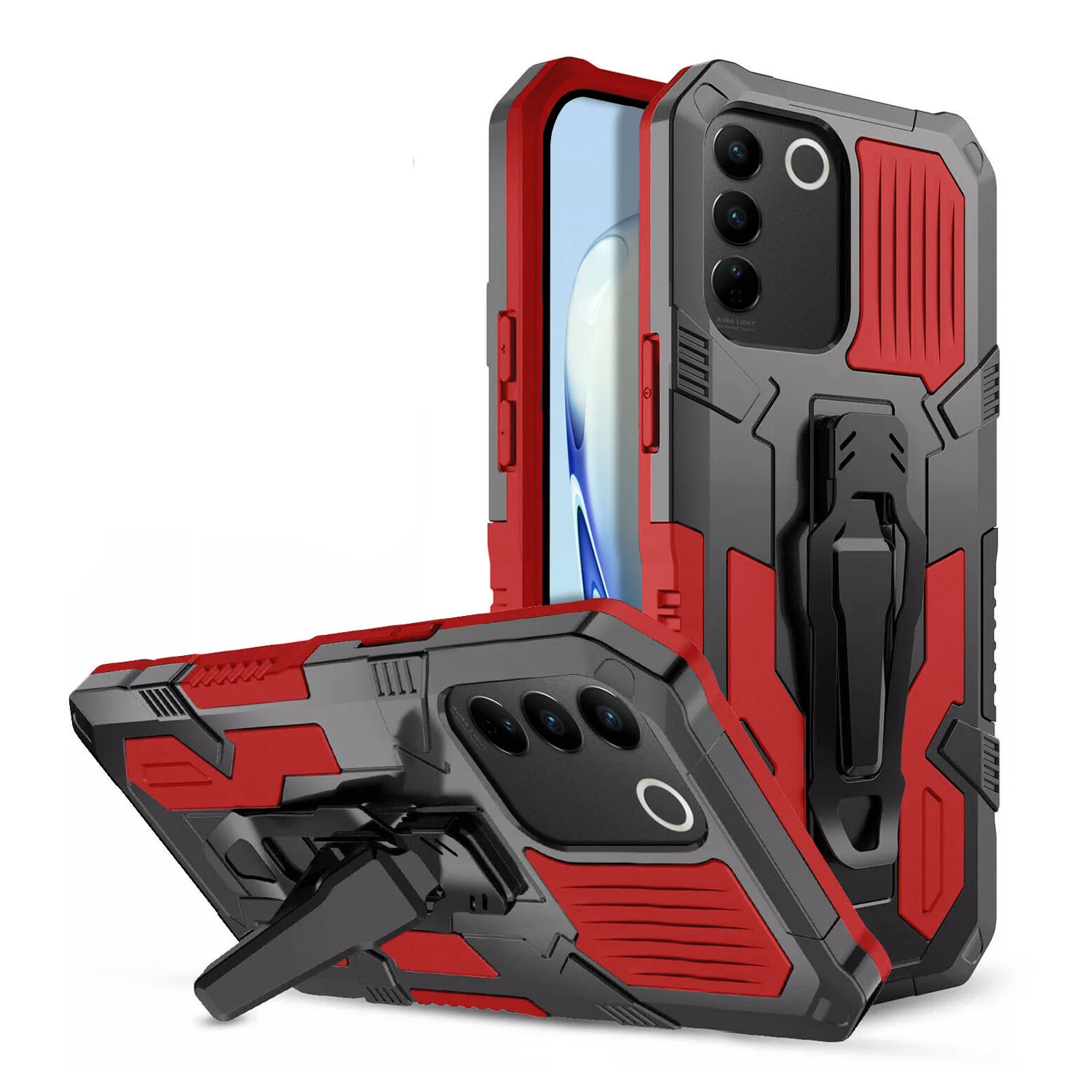 Vaku ® Vivo V27 5G Vanguard Military Grade Back Cover - Image 17
