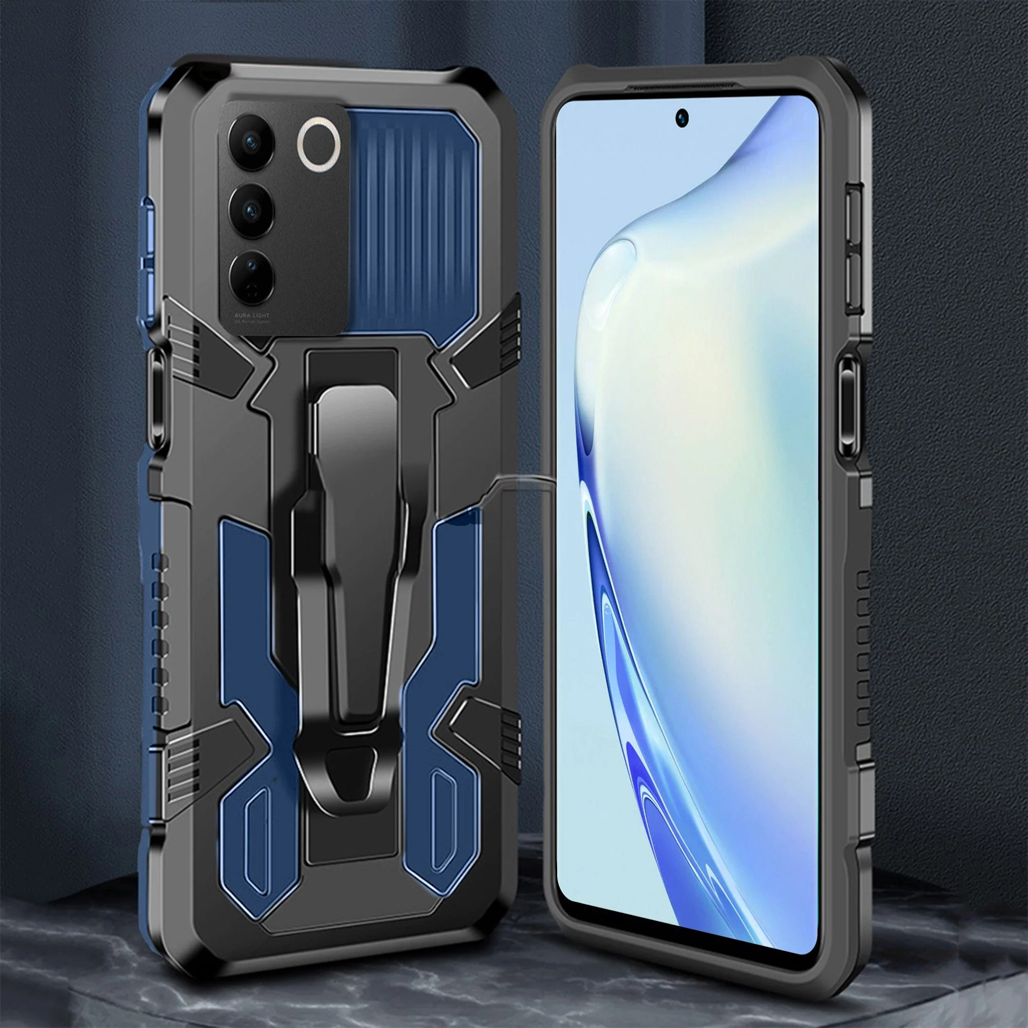 Vaku ® Vivo V27 5G Vanguard Military Grade Back Cover - Image 6