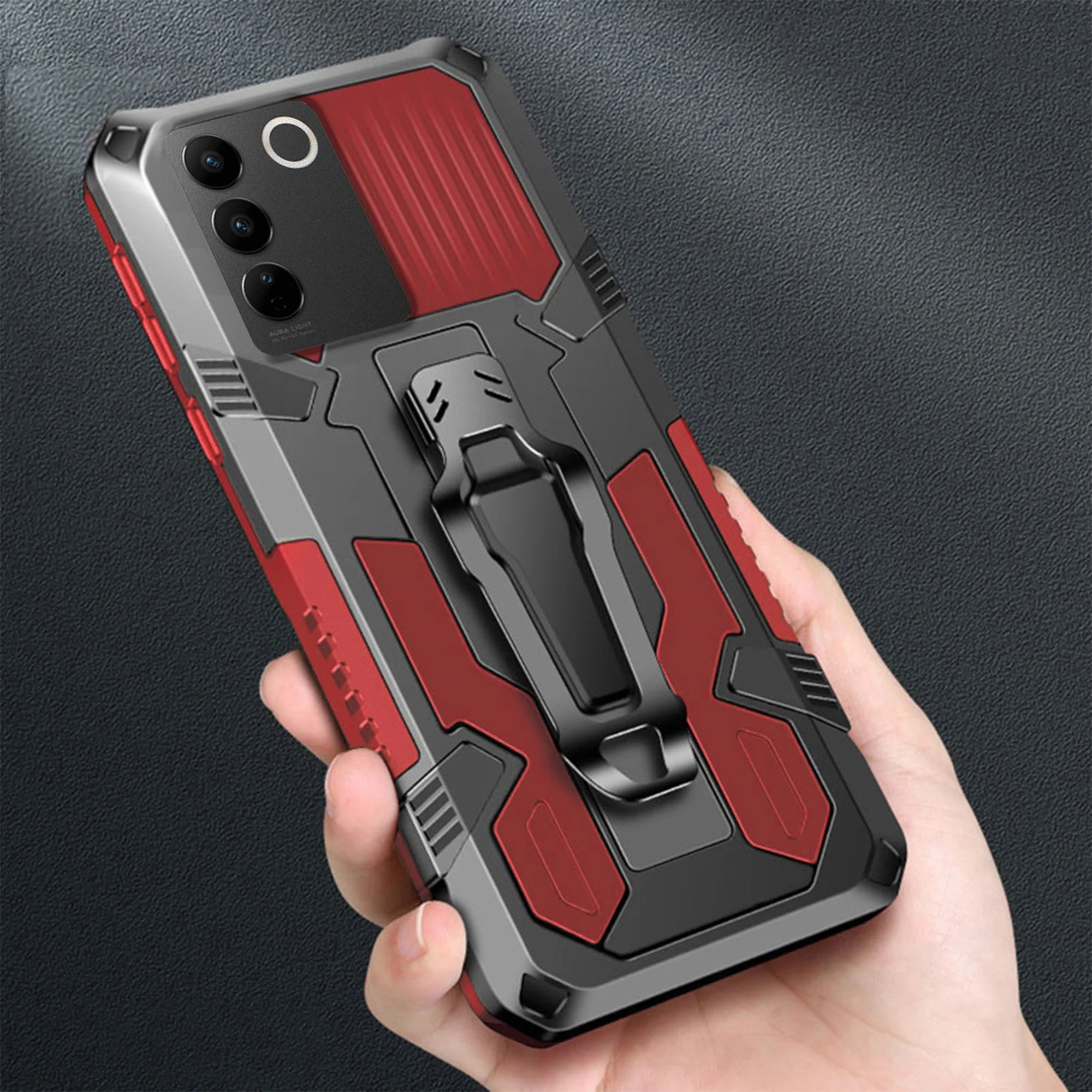 Vaku ® Vivo V27 5G Vanguard Military Grade Back Cover - Image 7