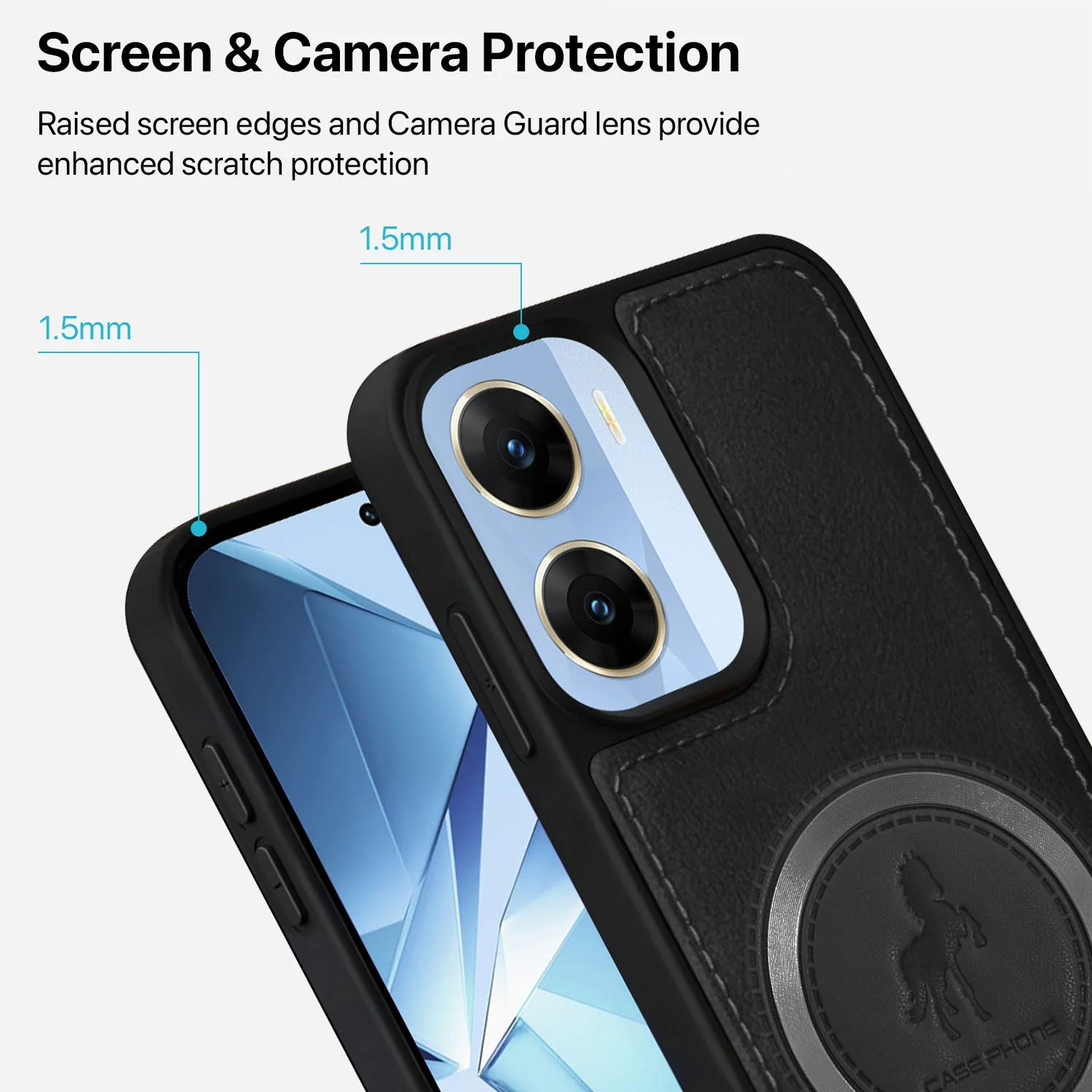 Vaku ® Vivo V29e 5G Astrid Luxury PU Leather Back Cover - Image 2