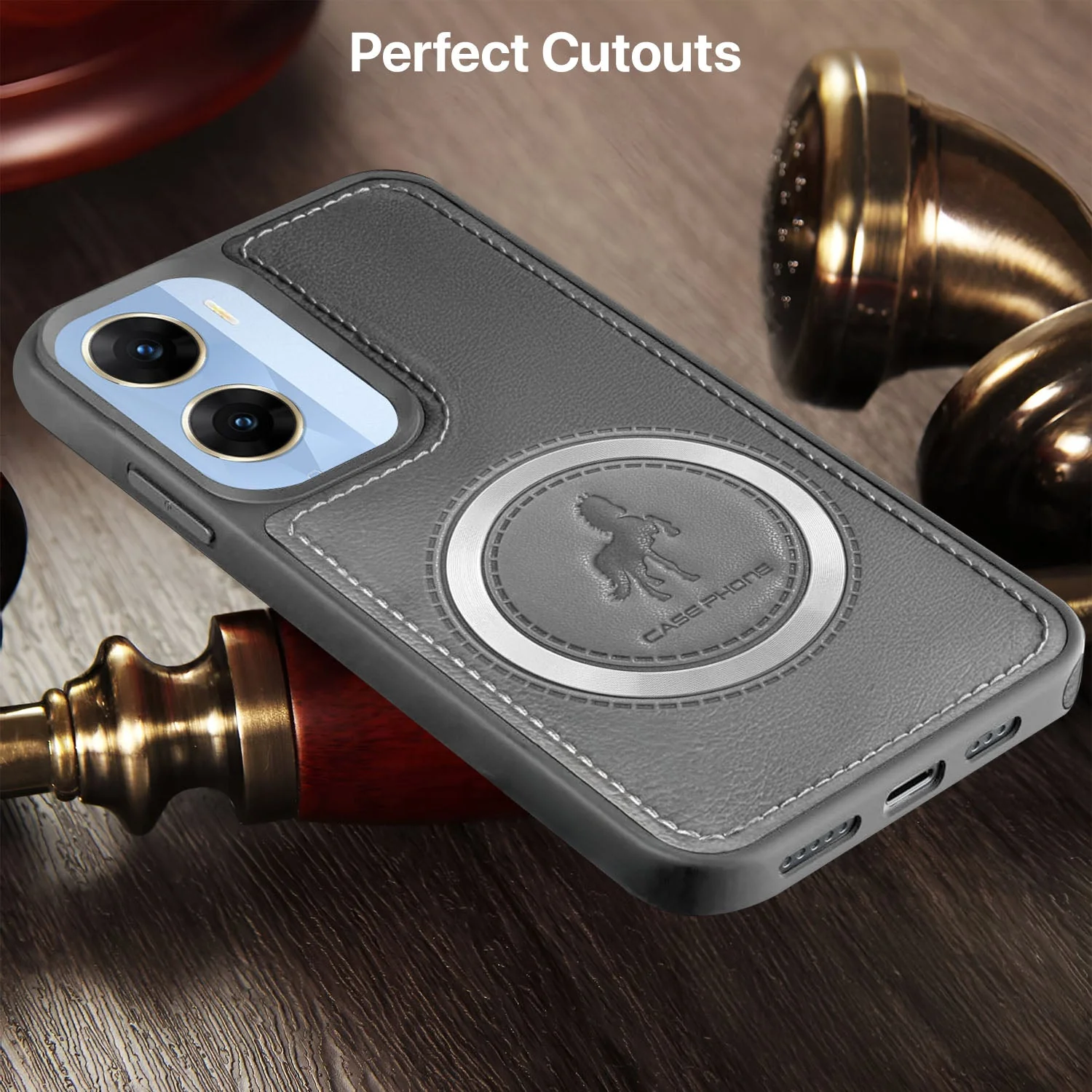 Vaku ® Vivo V29e 5G Astrid Luxury PU Leather Back Cover - Image 6