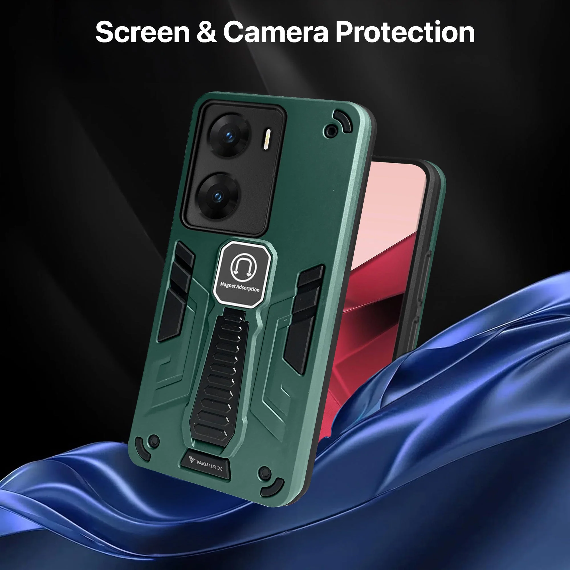 Vaku ® Vivo V29e 5G Valor Military Grade Shockproof Back Cover - Image 9