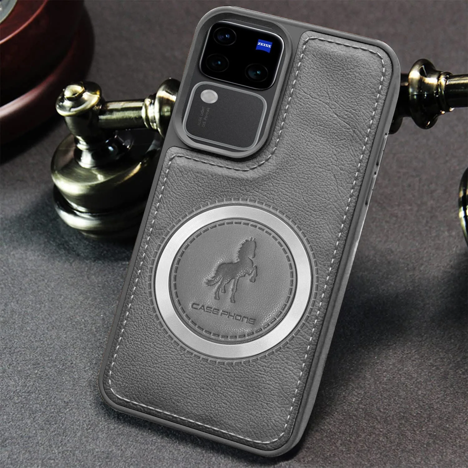 Vaku ® Vivo V30 5G Astrid Luxury PU Leather Back Cover - Image 10