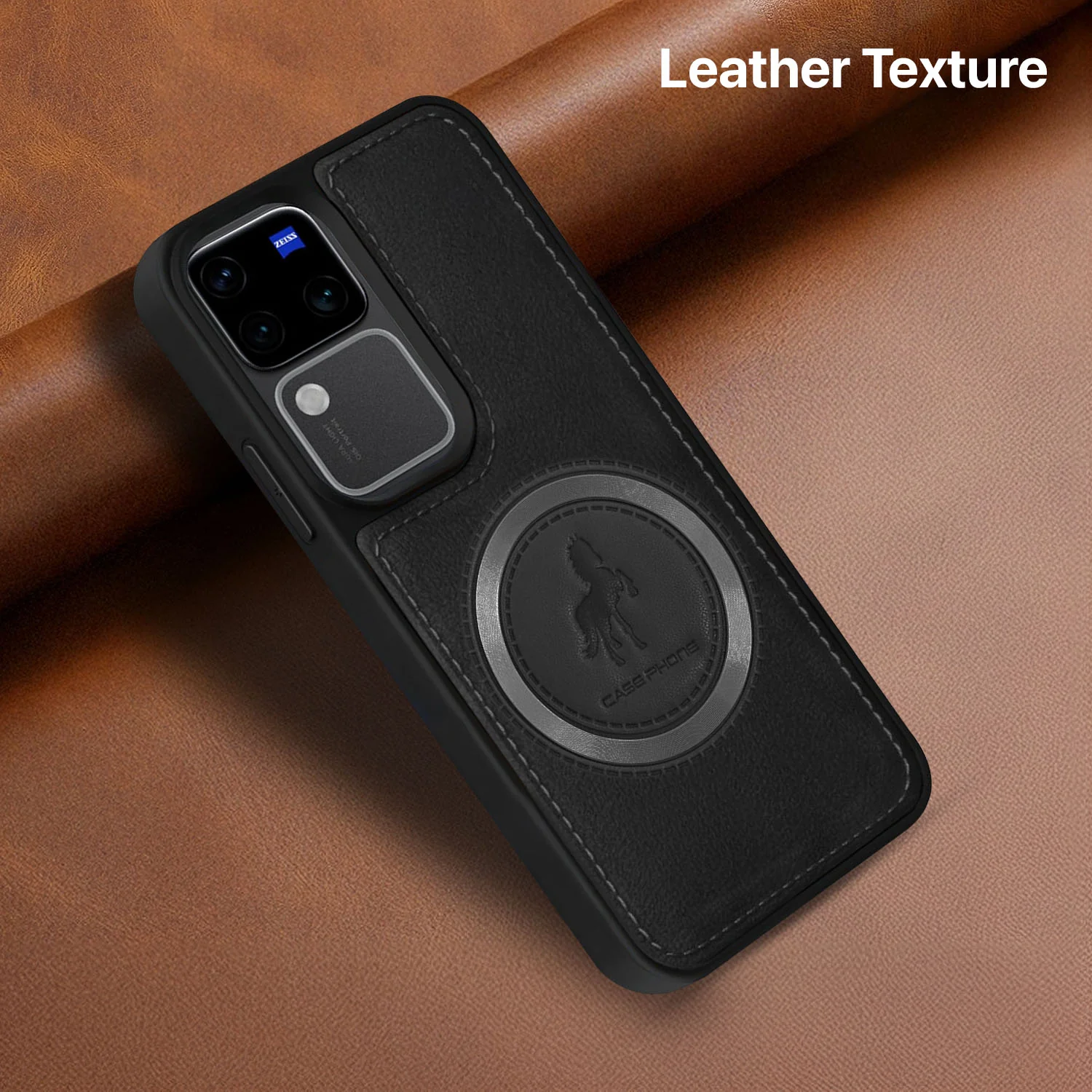 Vaku ® Vivo V30 5G Astrid Luxury PU Leather Back Cover - Image 4