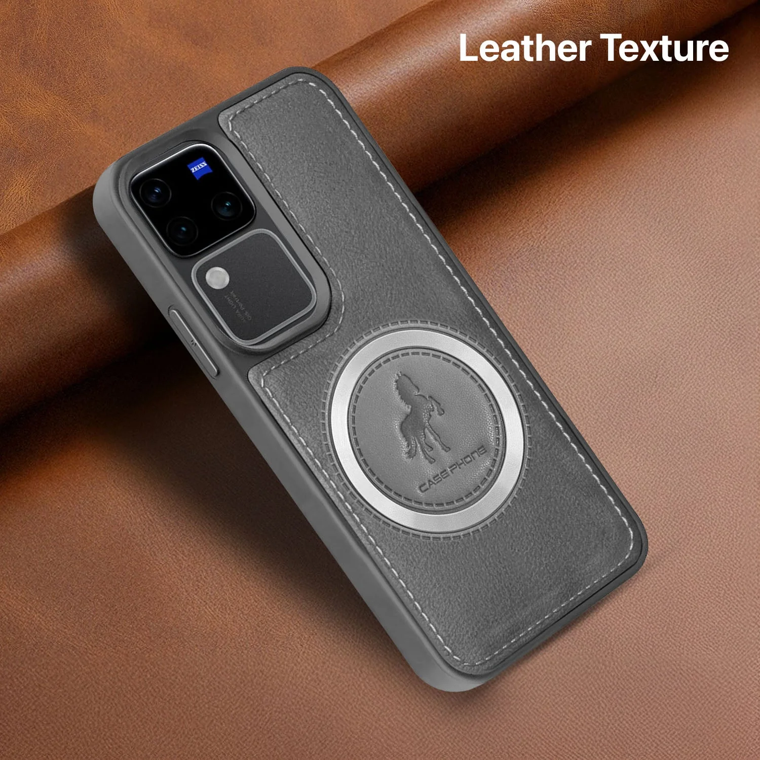 Vaku ® Vivo V30 5G Astrid Luxury PU Leather Back Cover - Image 6
