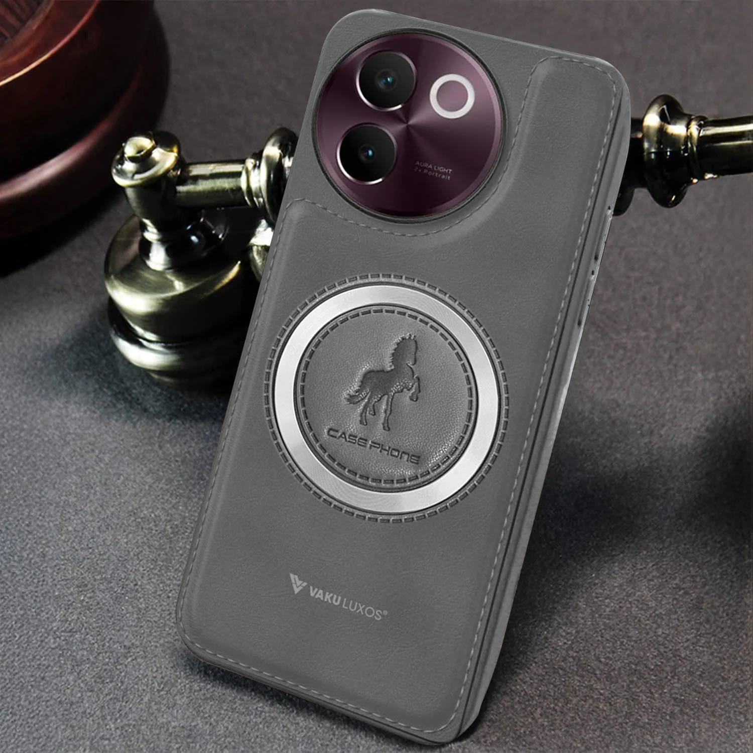 Vaku ® Vivo V30e 5G Astrid Luxury PU Leather Back Cover - Image 14