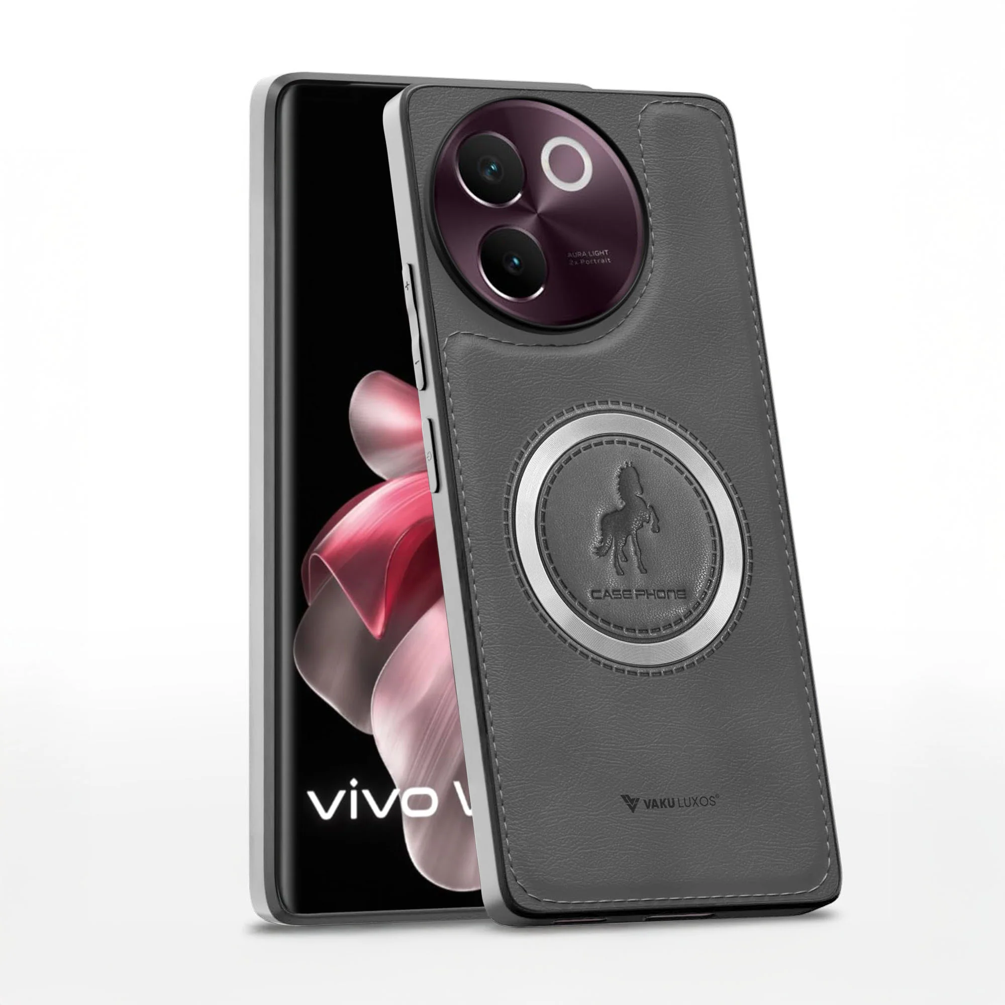 Vaku ® Vivo V30e 5G Astrid Luxury PU Leather Back Cover - Image 4