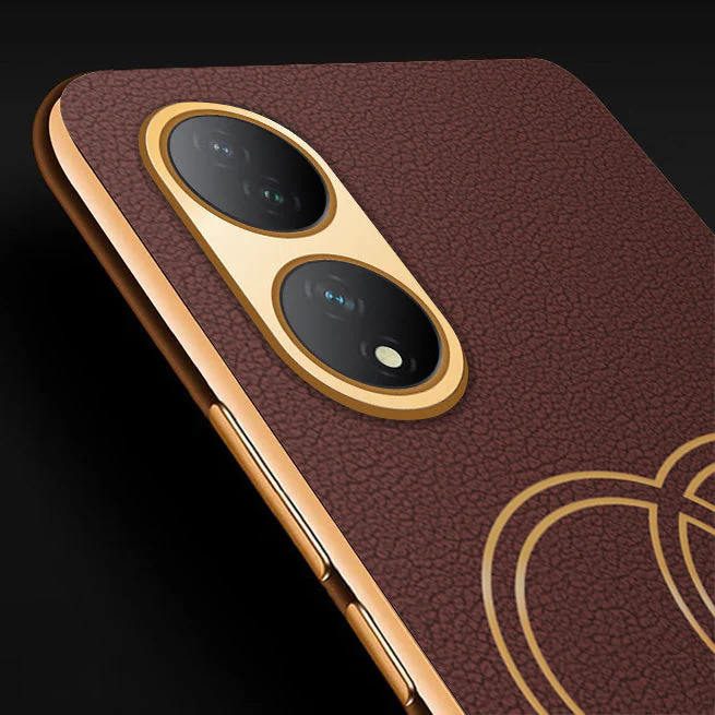 Vaku® Vivo Y100A 5G Skylar Leather Pattern Gold Electroplated Soft TPU Back Cover - Image 8