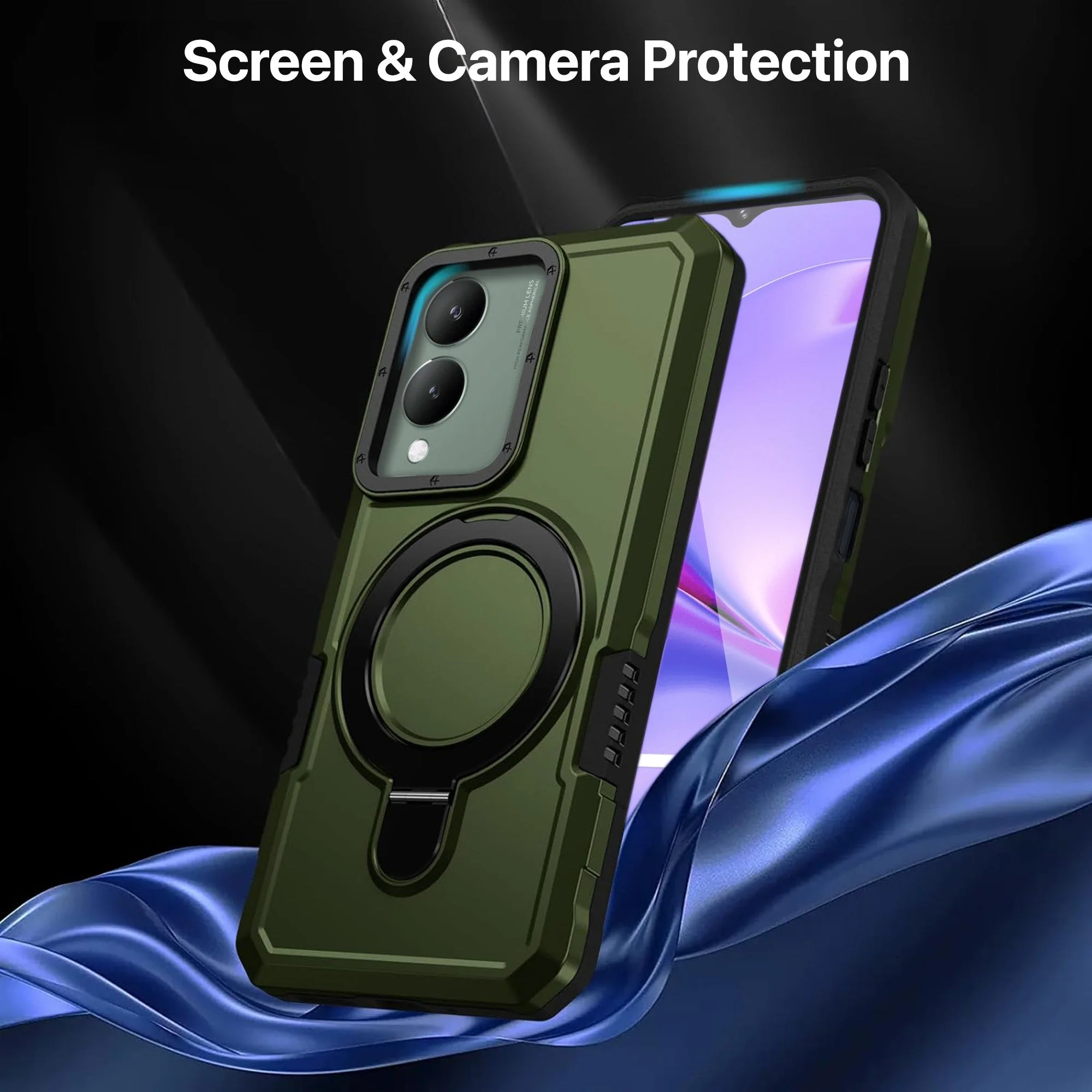 Vaku ® Vivo Y17s Astor Military Grade Armor Protective Back cover - Image 3