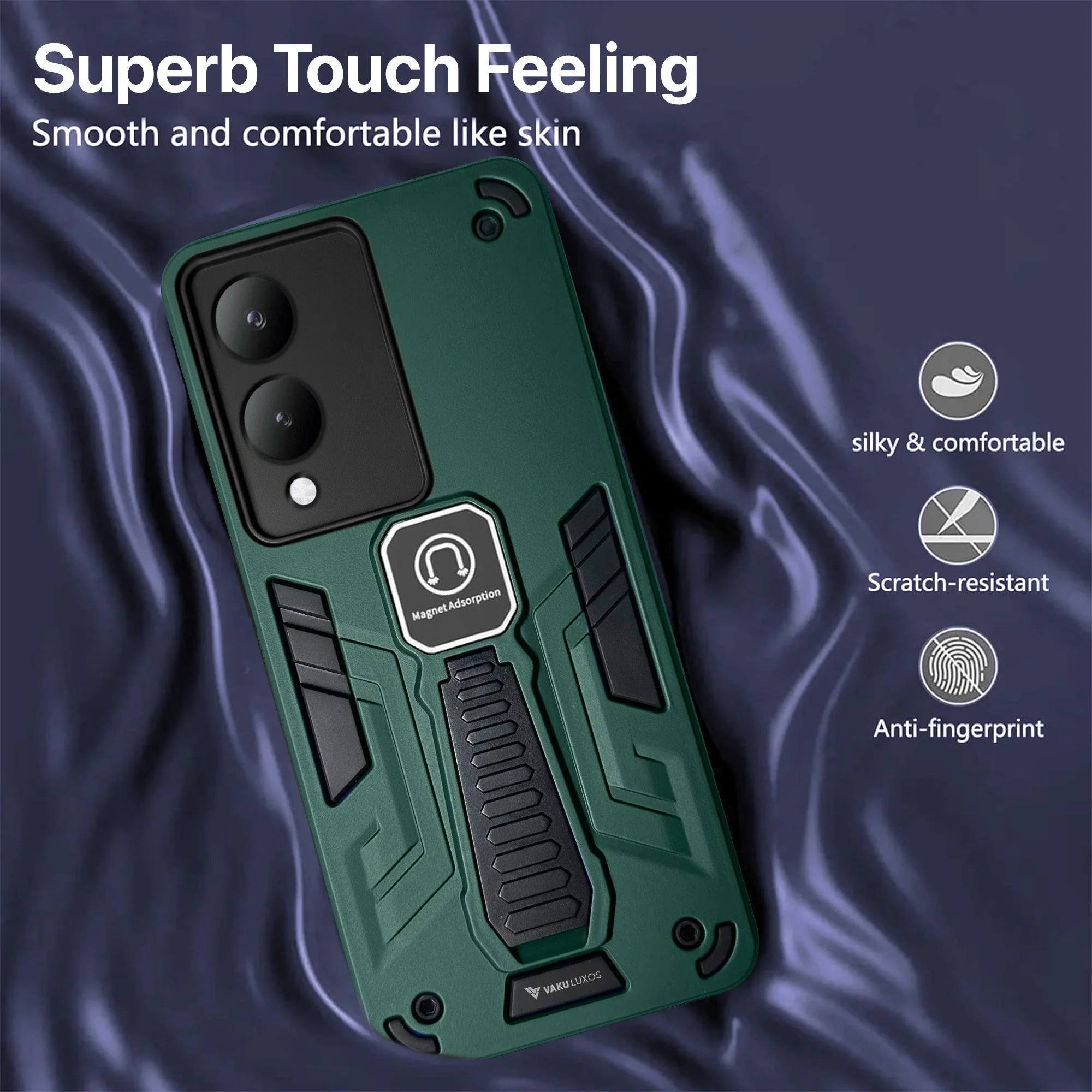 Vaku ® Vivo Y17s Valor Military Grade Shockproof Back Cover - Image 11