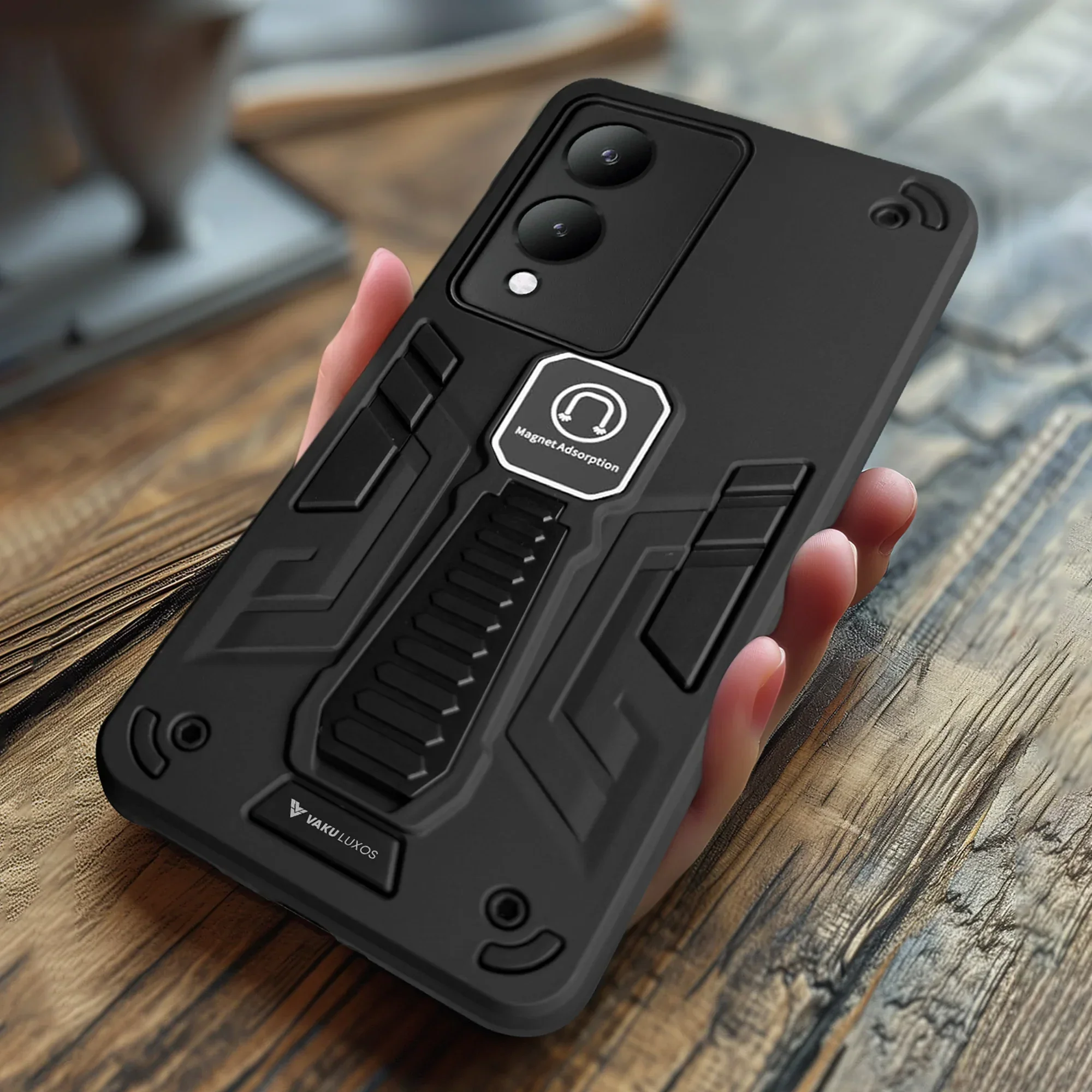 Vaku ® Vivo Y17s Valor Military Grade Shockproof Back Cover - Image 4