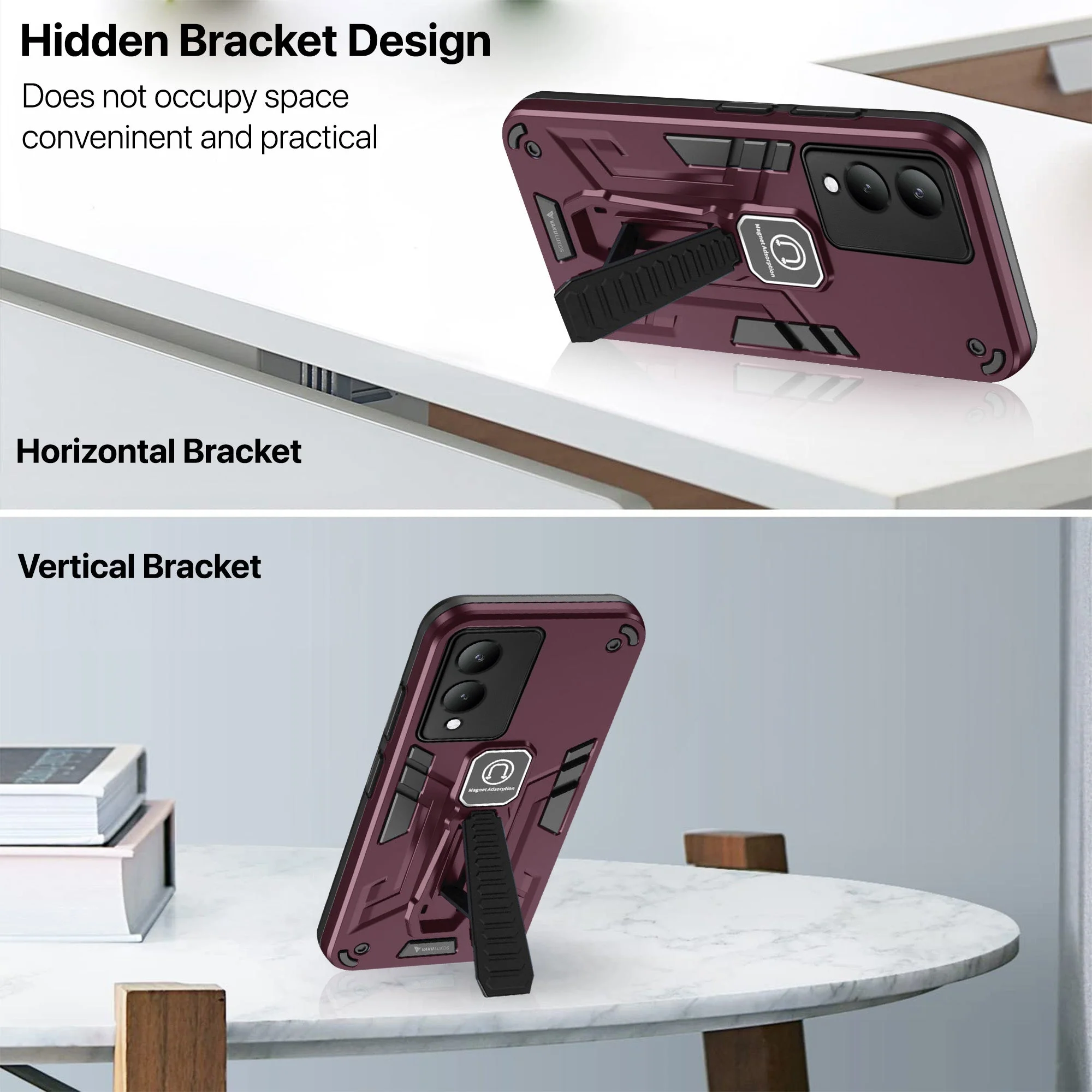 Vaku ® Vivo Y17s Valor Military Grade Shockproof Back Cover - Image 9