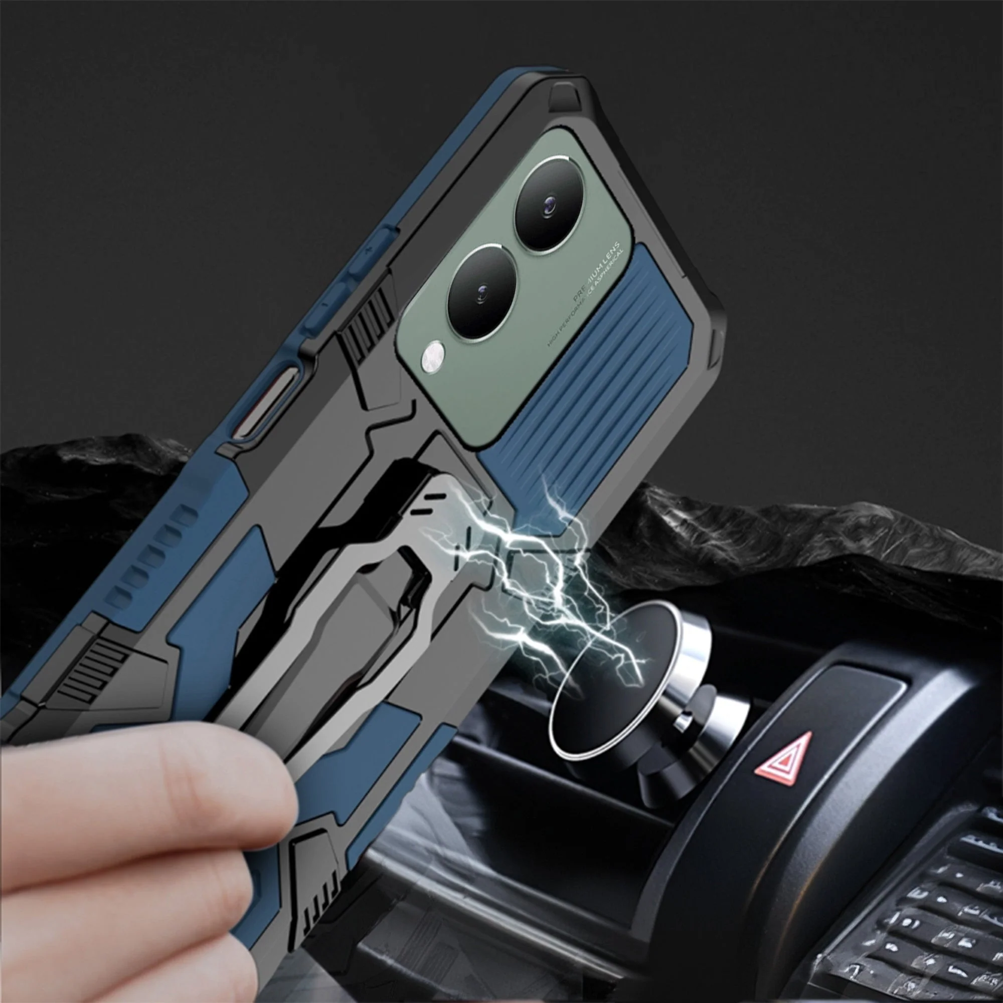 Vaku ® Vivo Y17s Vanguard Military Grade Back Cover - Image 14