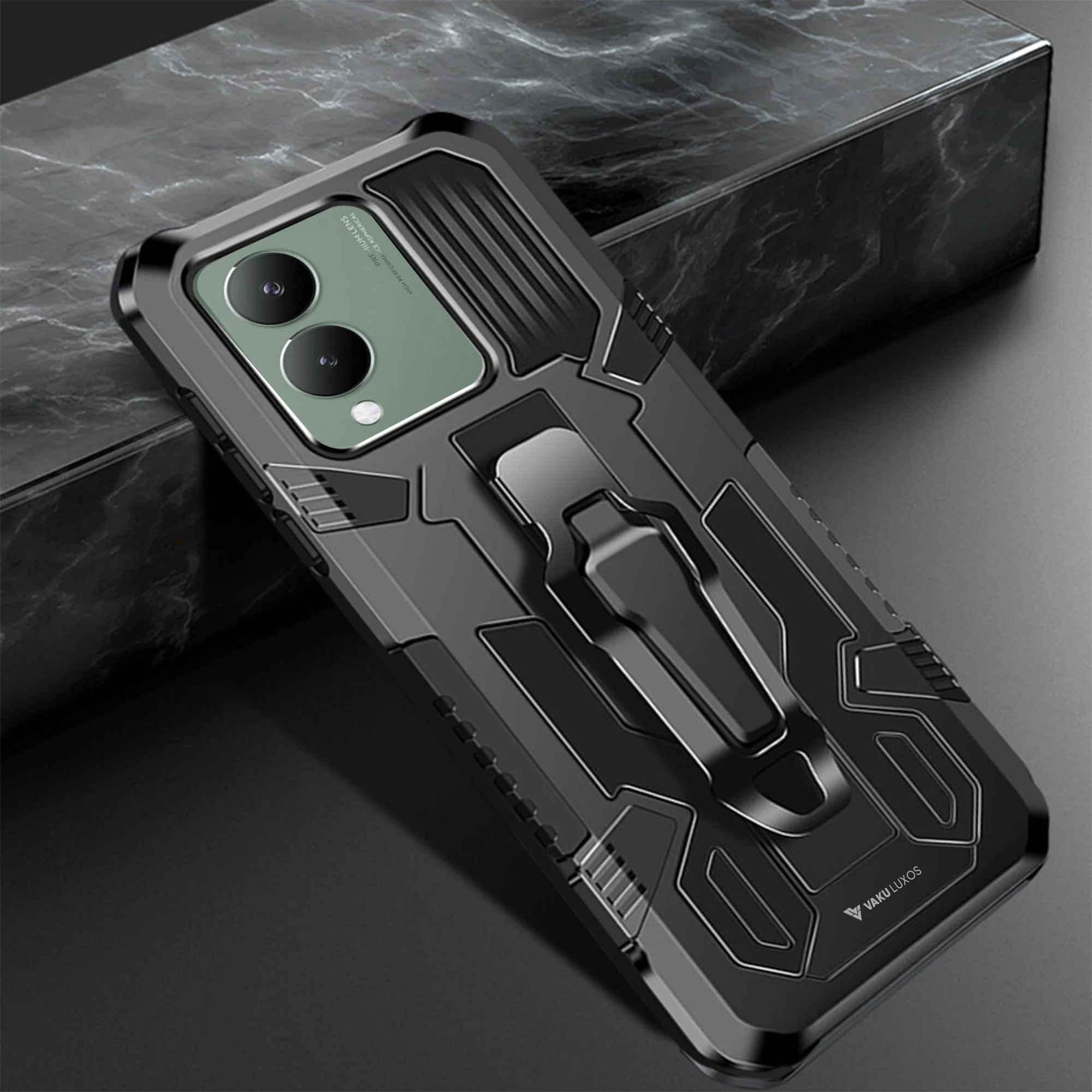 Vaku ® Vivo Y17s Vanguard Military Grade Back Cover - Image 2