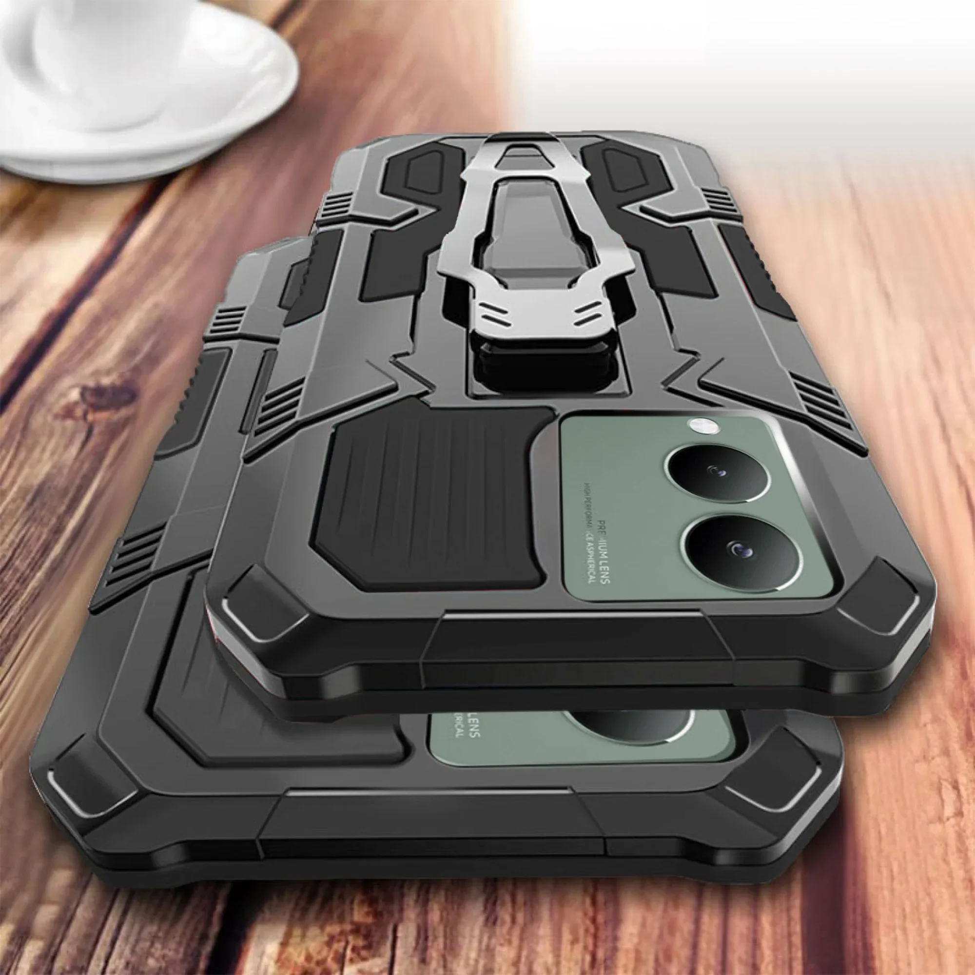 Vaku ® Vivo Y17s Vanguard Military Grade Back Cover - Image 3
