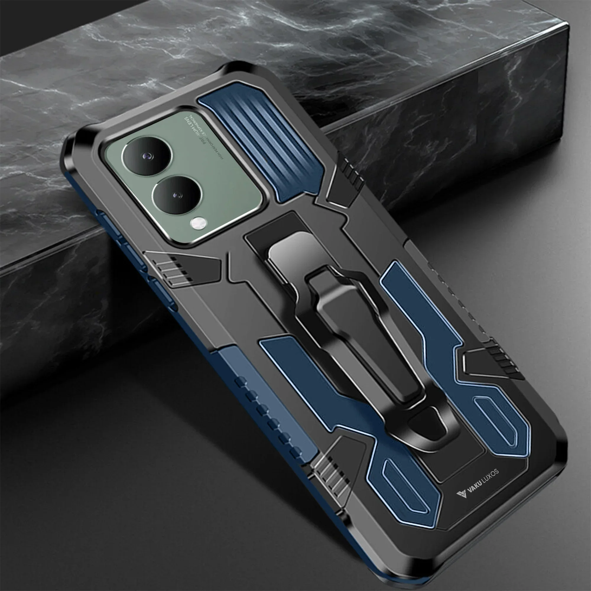 Vaku ® Vivo Y17s Vanguard Military Grade Back Cover - Image 4