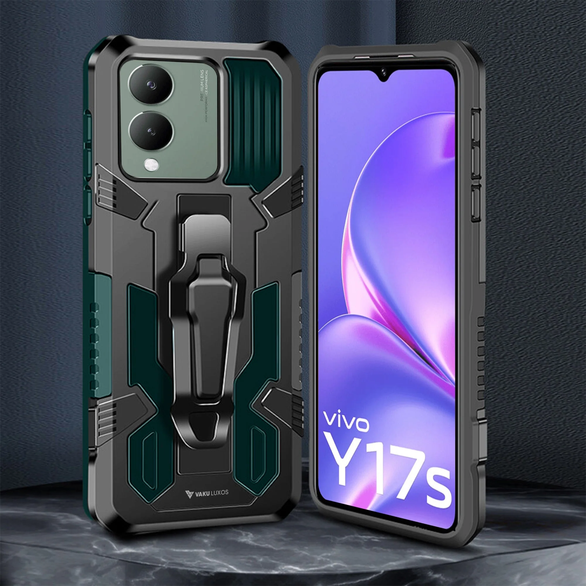 Vaku ® Vivo Y17s Vanguard Military Grade Back Cover - Image 5