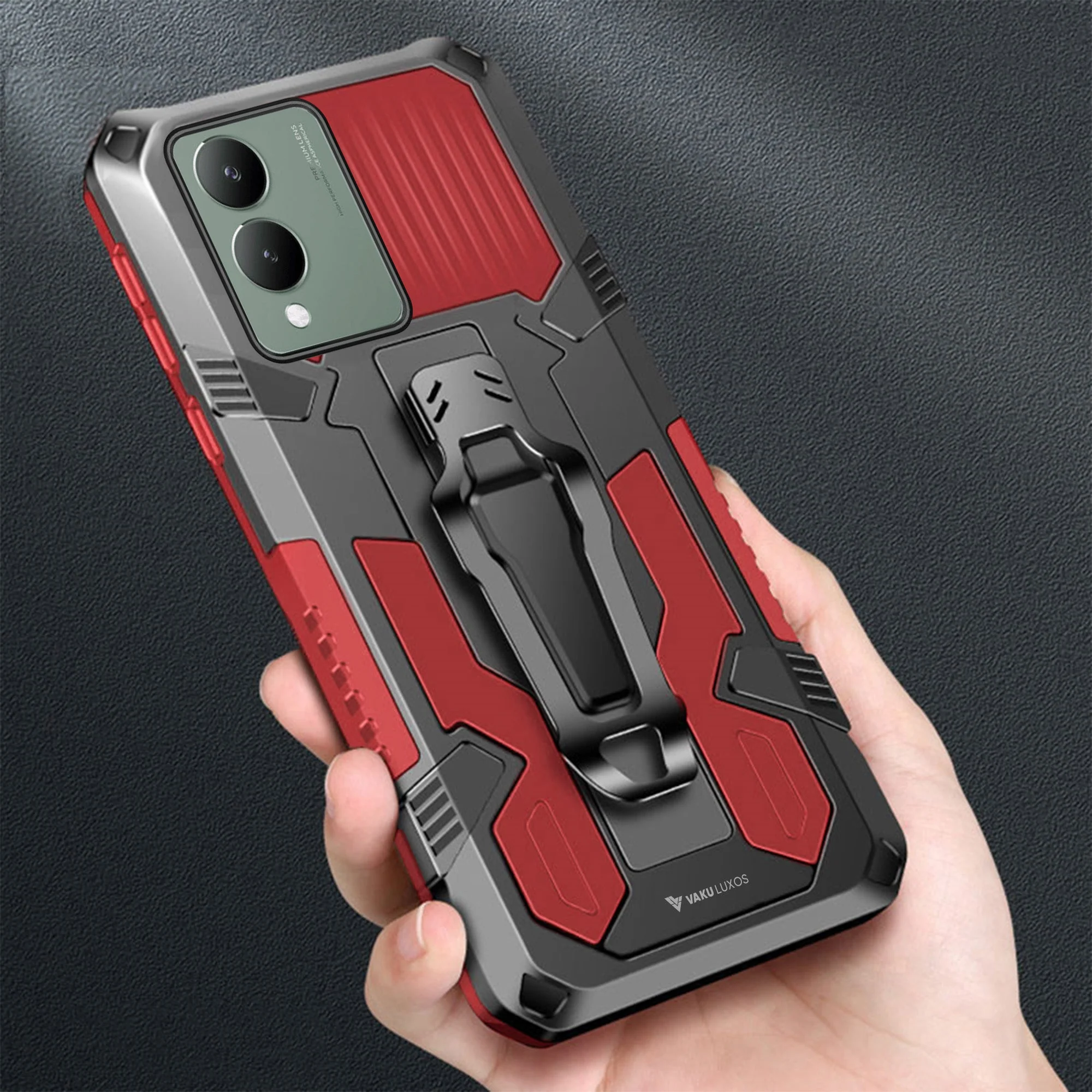 Vaku ® Vivo Y17s Vanguard Military Grade Back Cover - Image 6