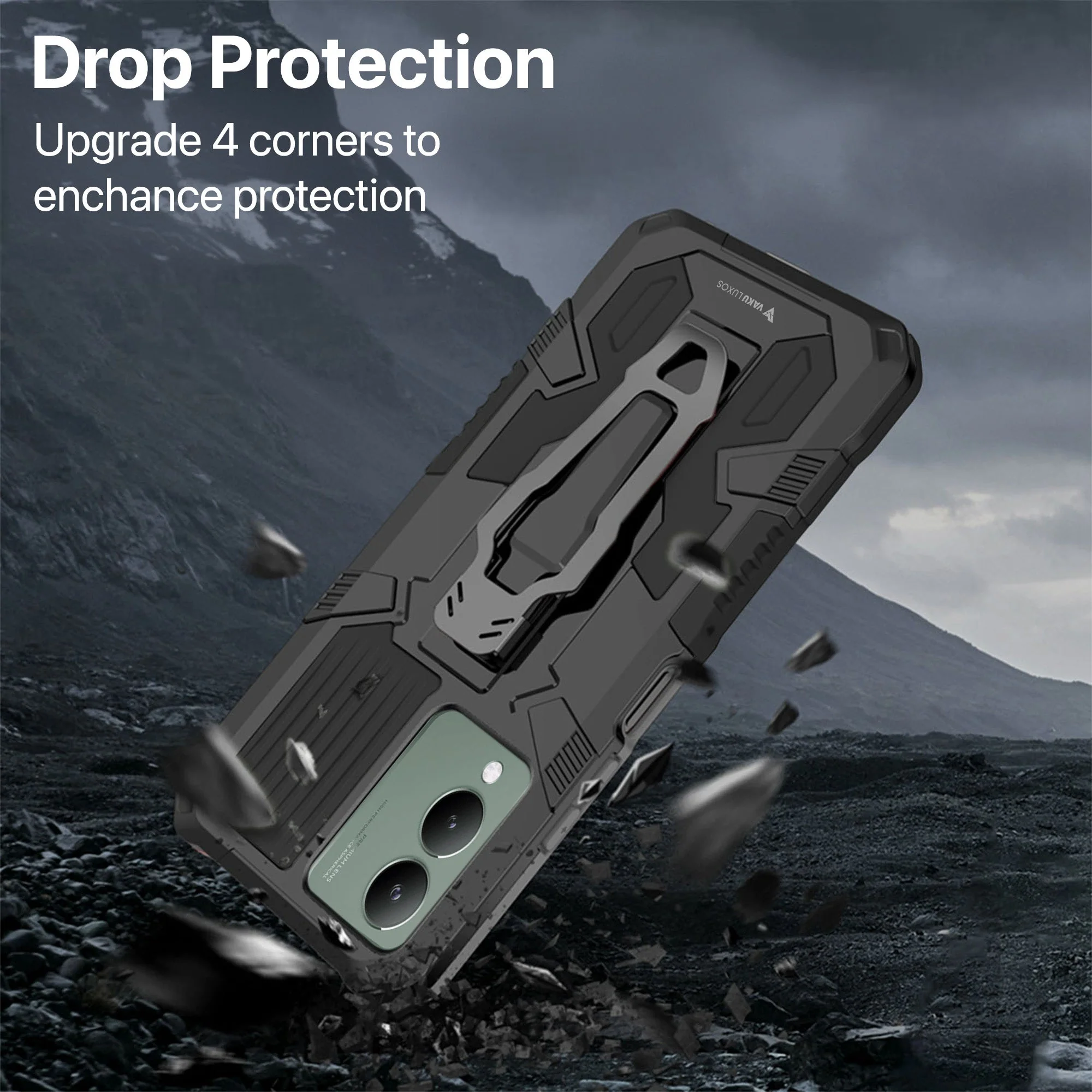 Vaku ® Vivo Y17s Vanguard Military Grade Back Cover - Image 7