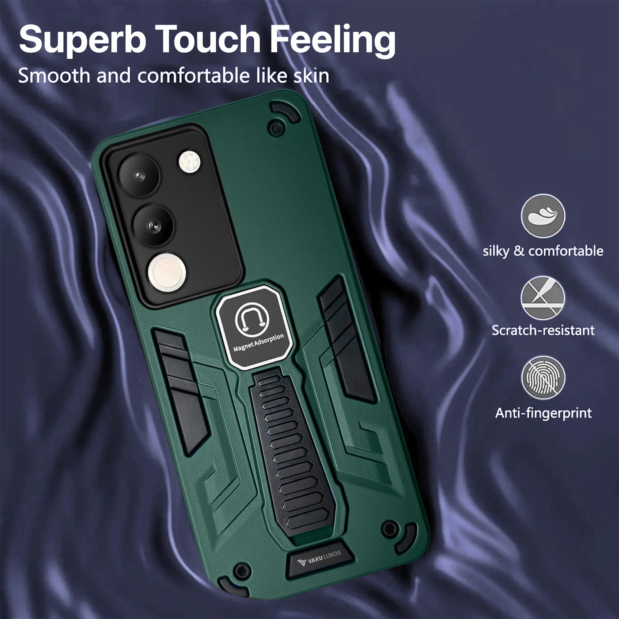 Vaku ® Vivo Y200 5G Valor Military Grade Shockproof Back Cover - Image 11
