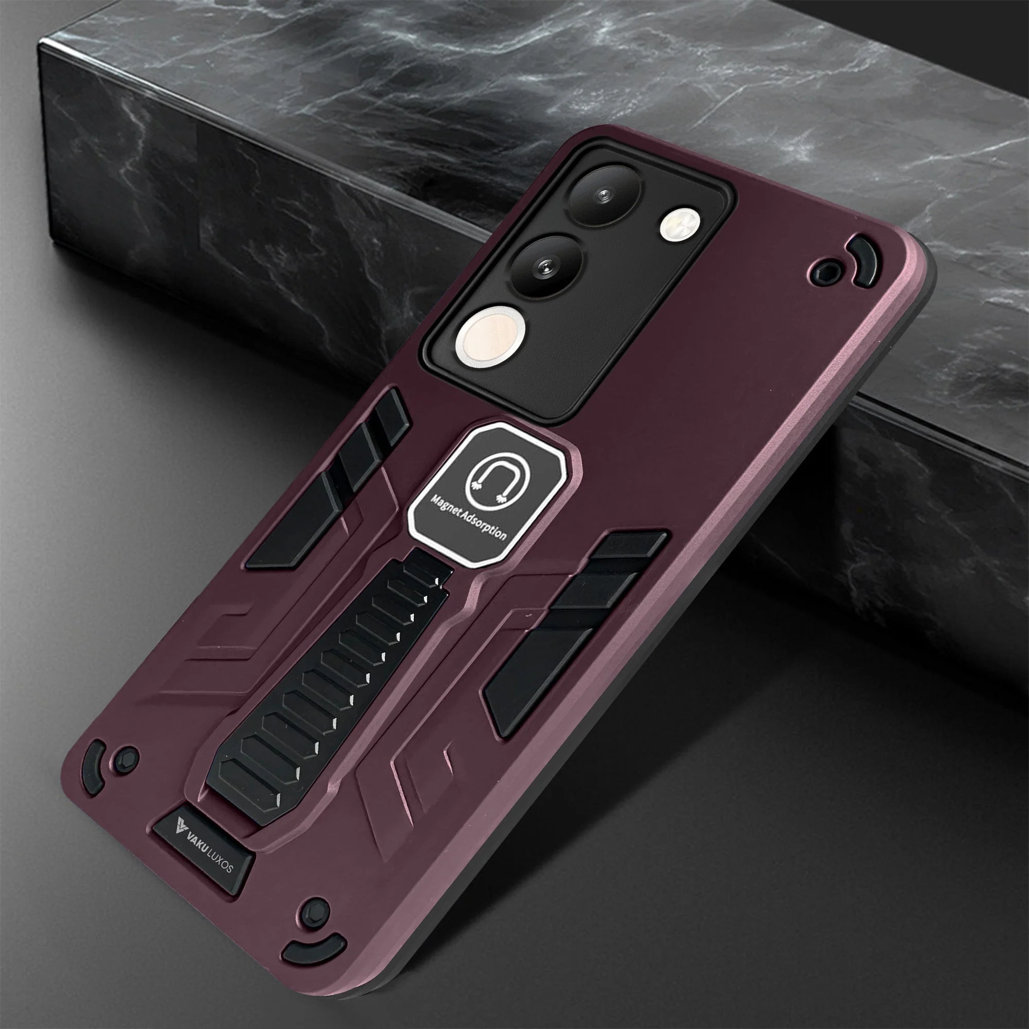 Vaku ® Vivo Y200 5G Valor Military Grade Shockproof Back Cover - Image 3