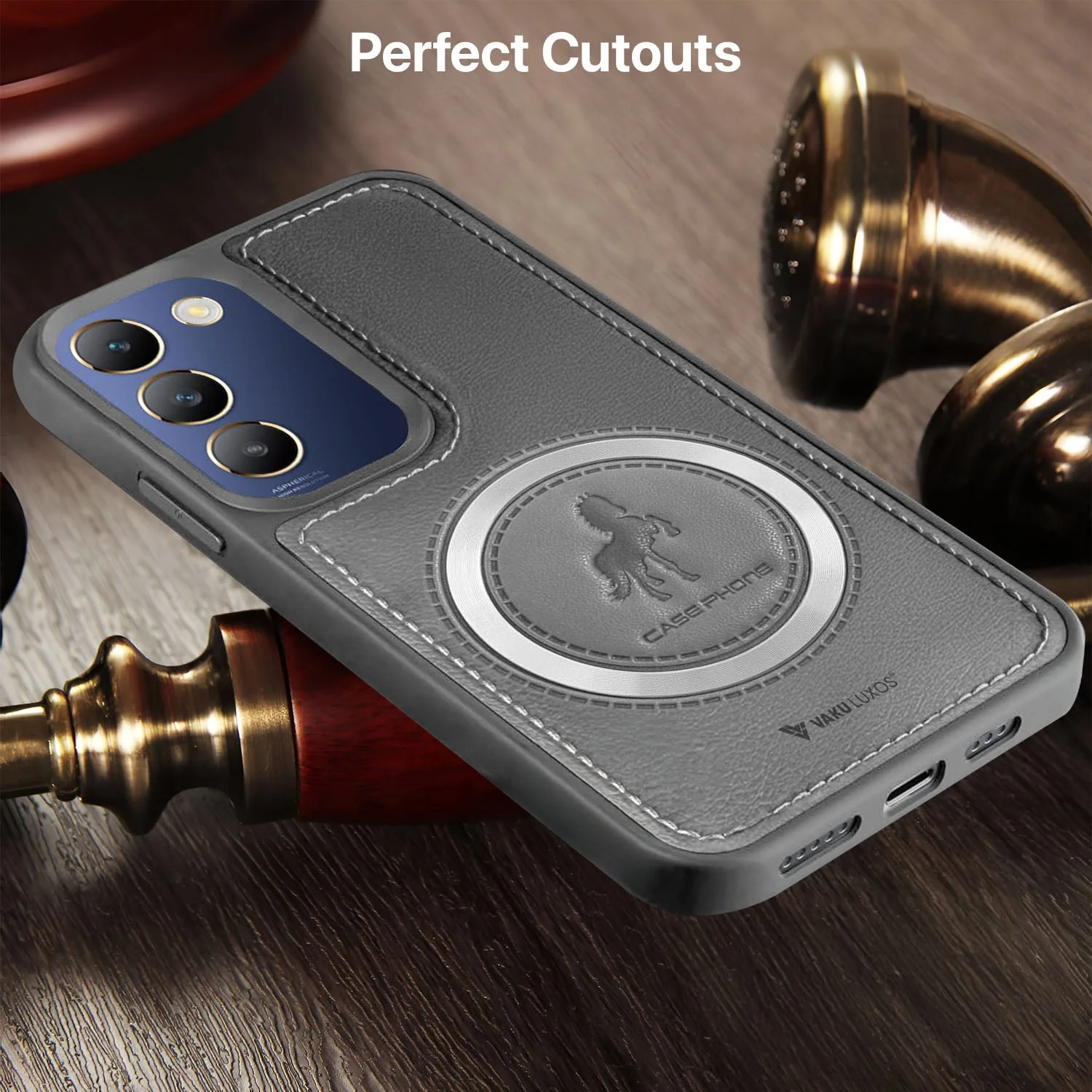 Vaku ® Vivo Y200e 5G Astrid Luxury PU Leather Back Cover - Image 2