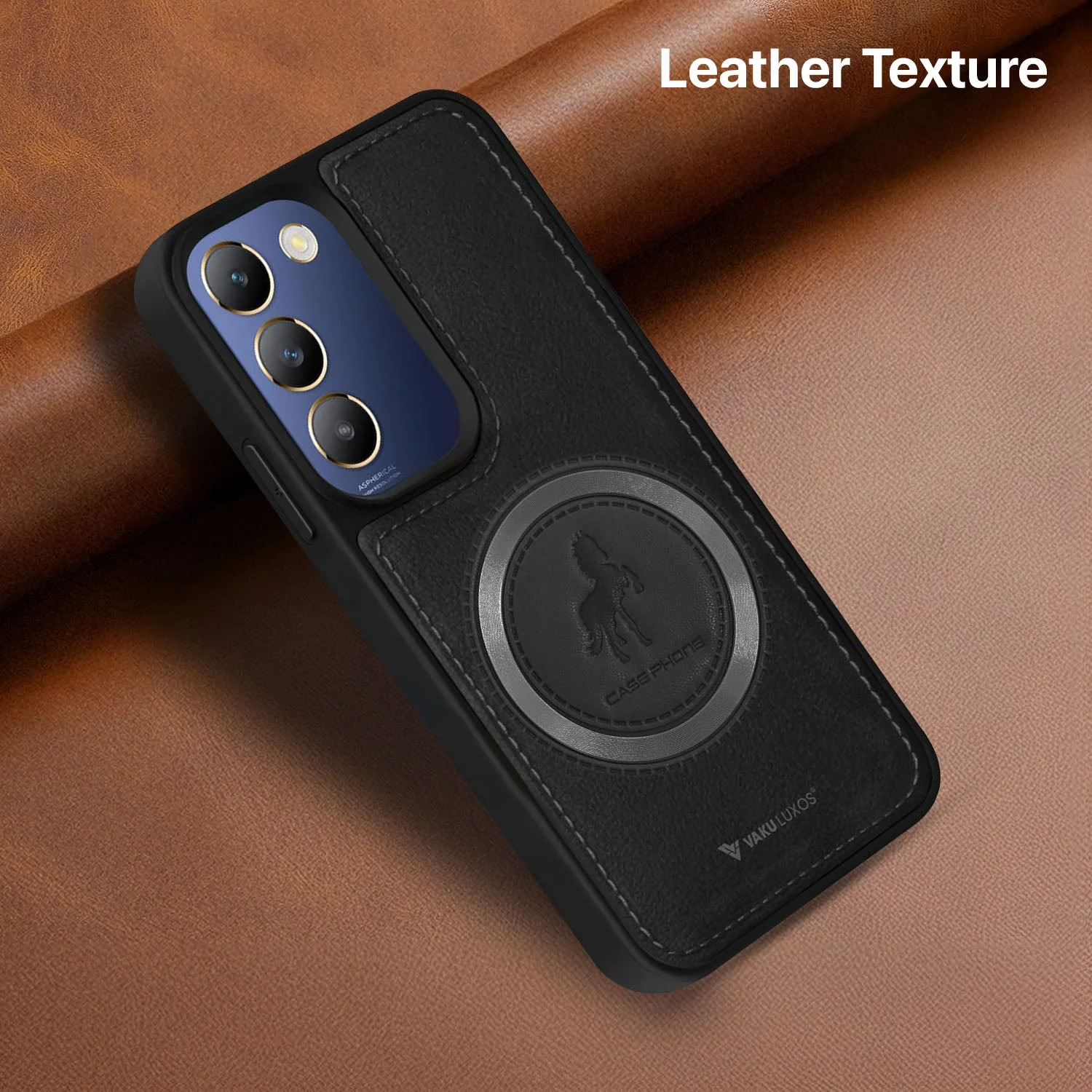 Vaku ® Vivo Y200e 5G Astrid Luxury PU Leather Back Cover - Image 3