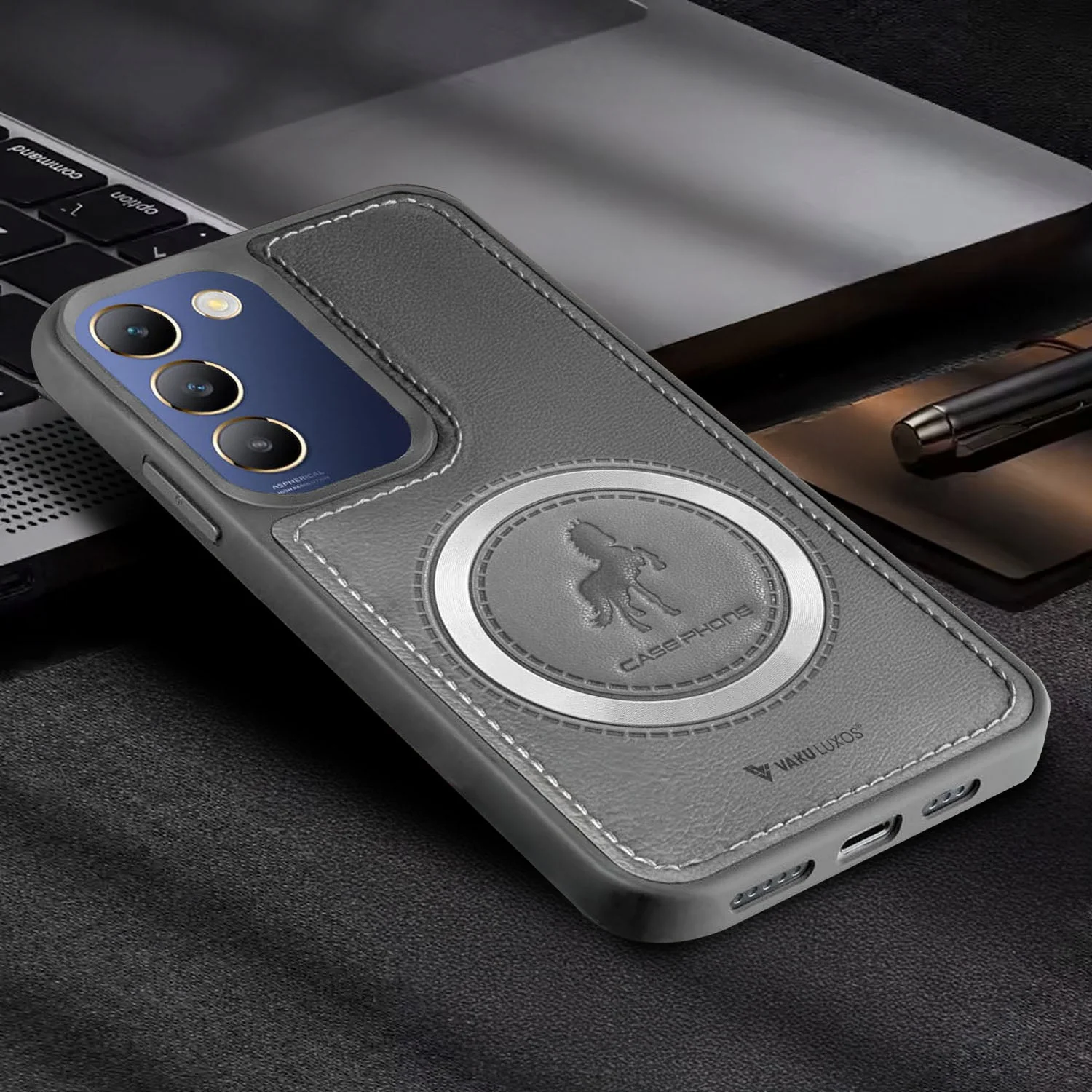 Vaku ® Vivo Y200e 5G Astrid Luxury PU Leather Back Cover - Image 8